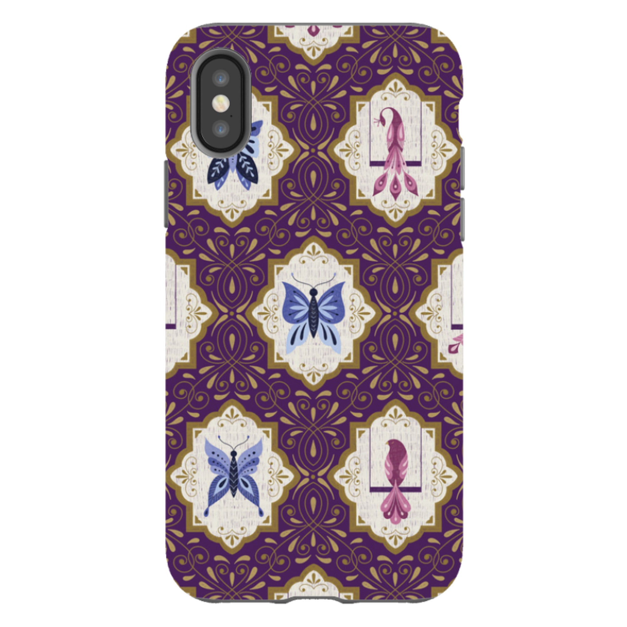 iPhone Tough Case - Wingframes Purple By Jenny Zemanek
