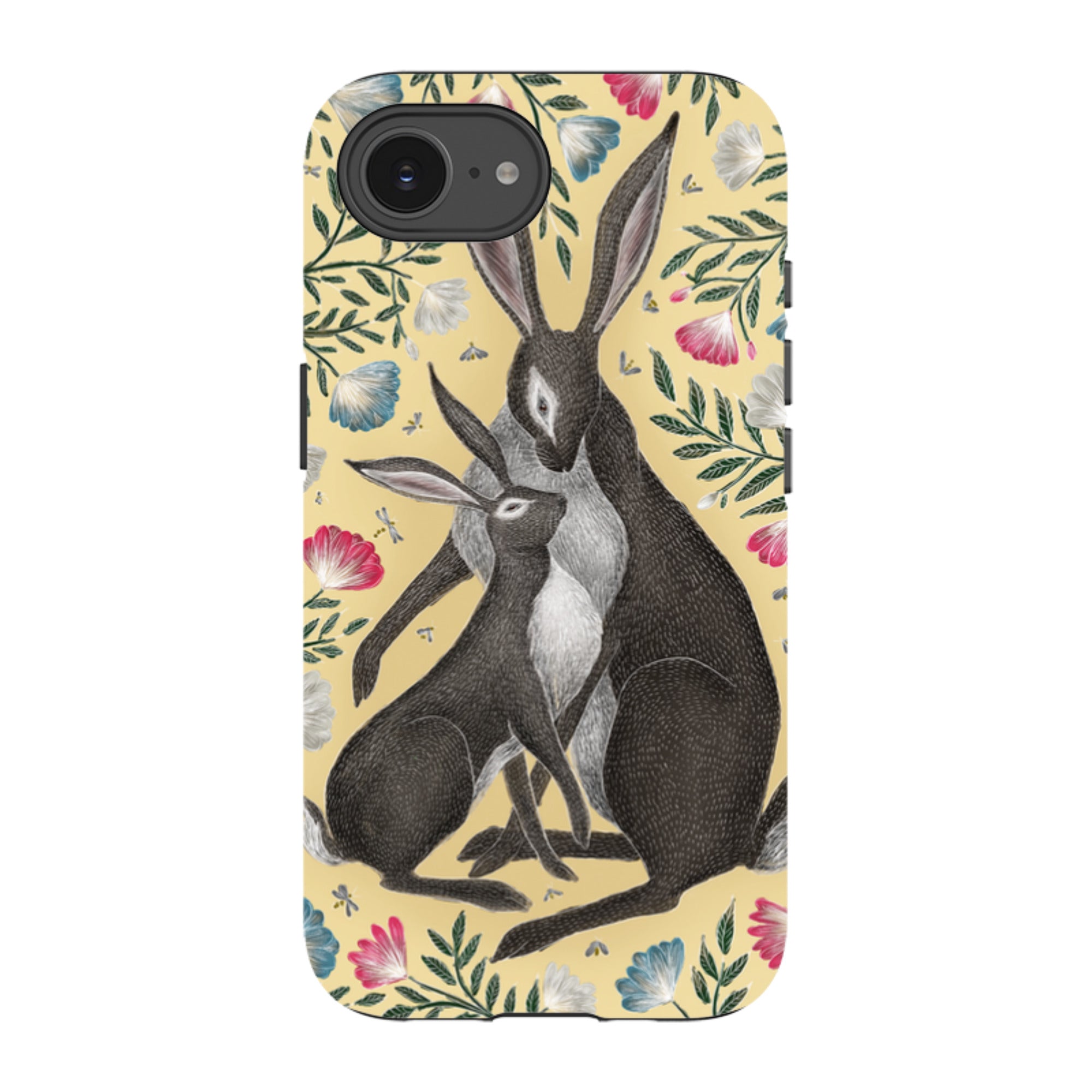 iPhone Tough Case - Mother And Baby Hare By Catherine Rowe