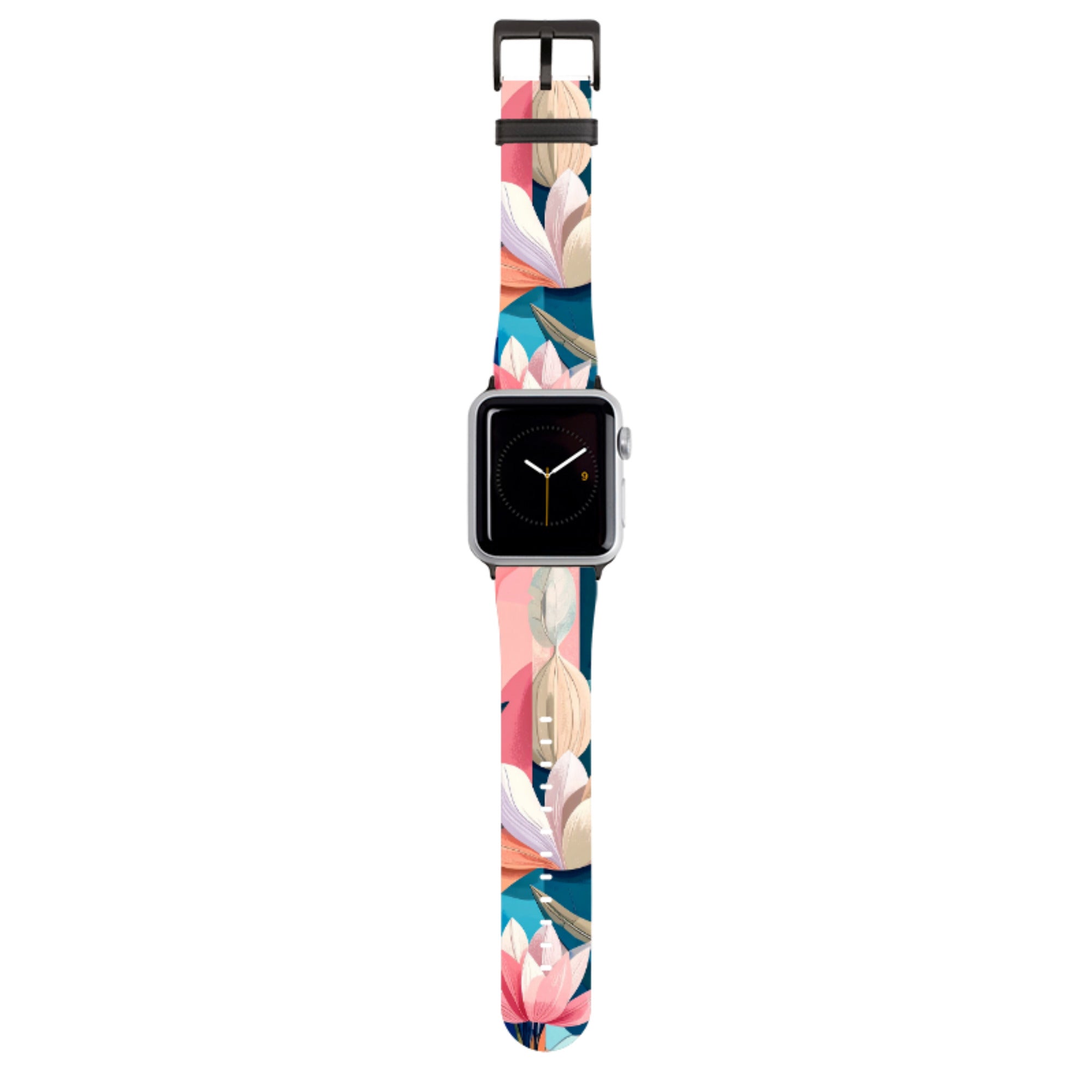 Long Floral Apple Watch Strap