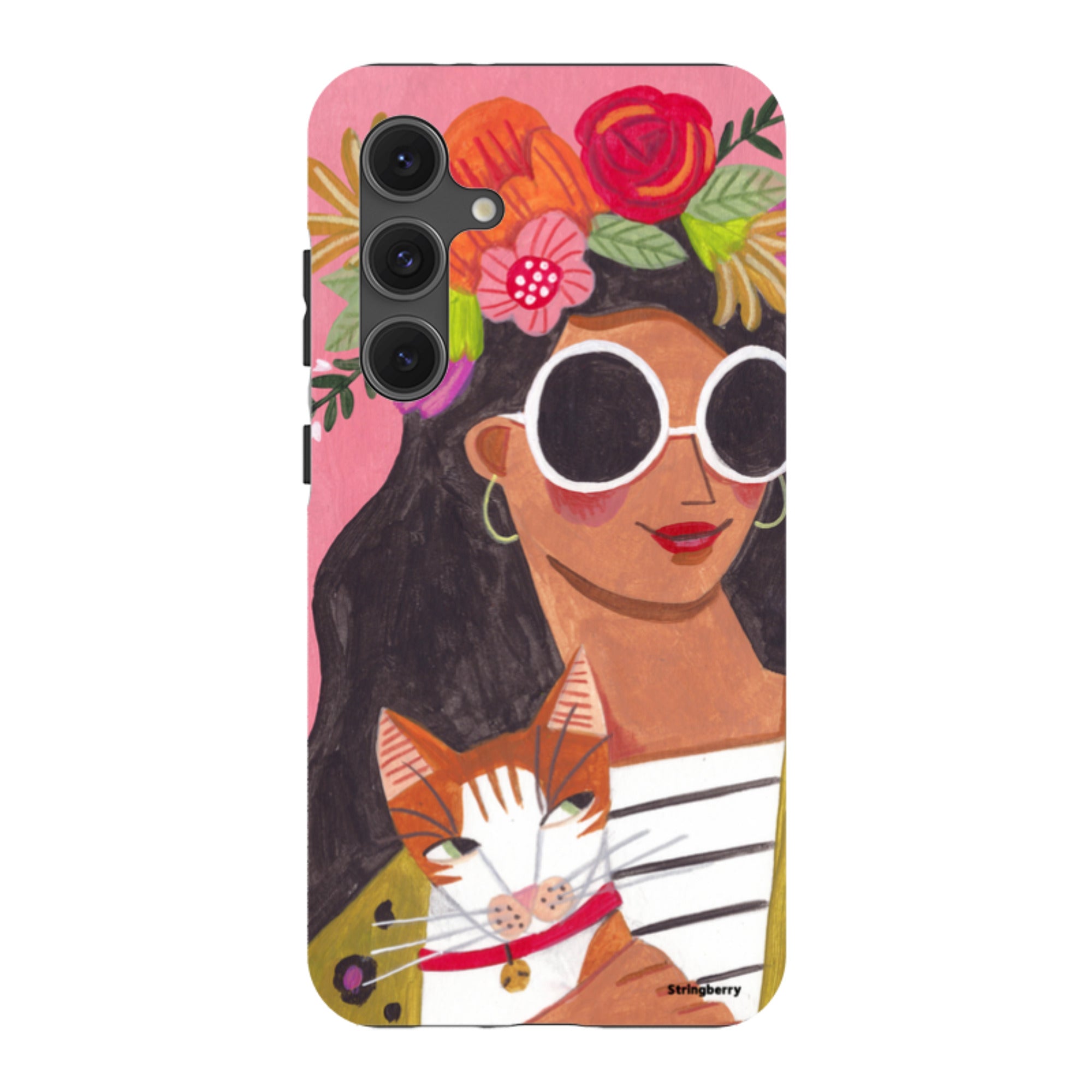 Samsung Tough Case - Woman & Cat By Caroline Bonne Muller