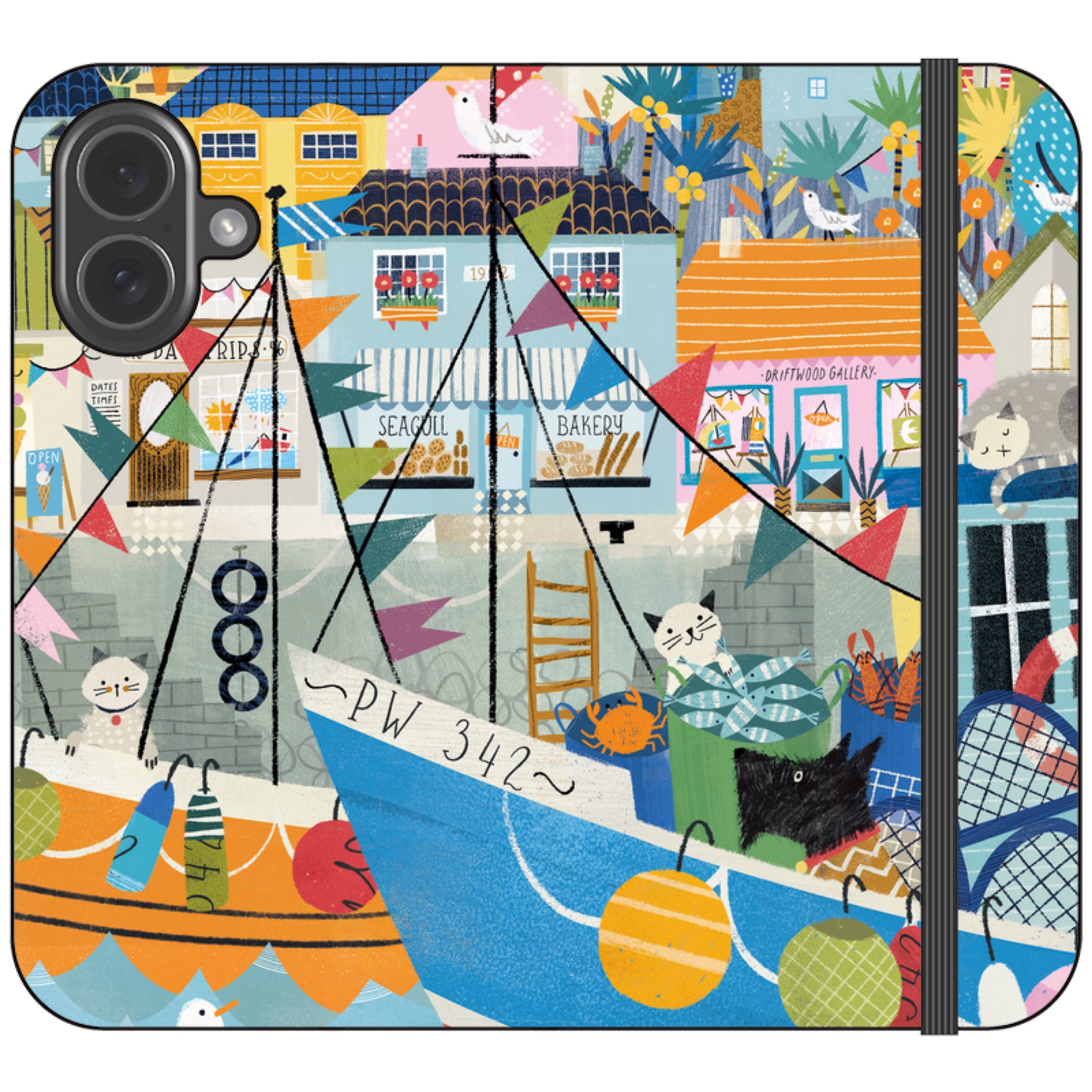 Night Harbour Wallet Case By Ali Brookes