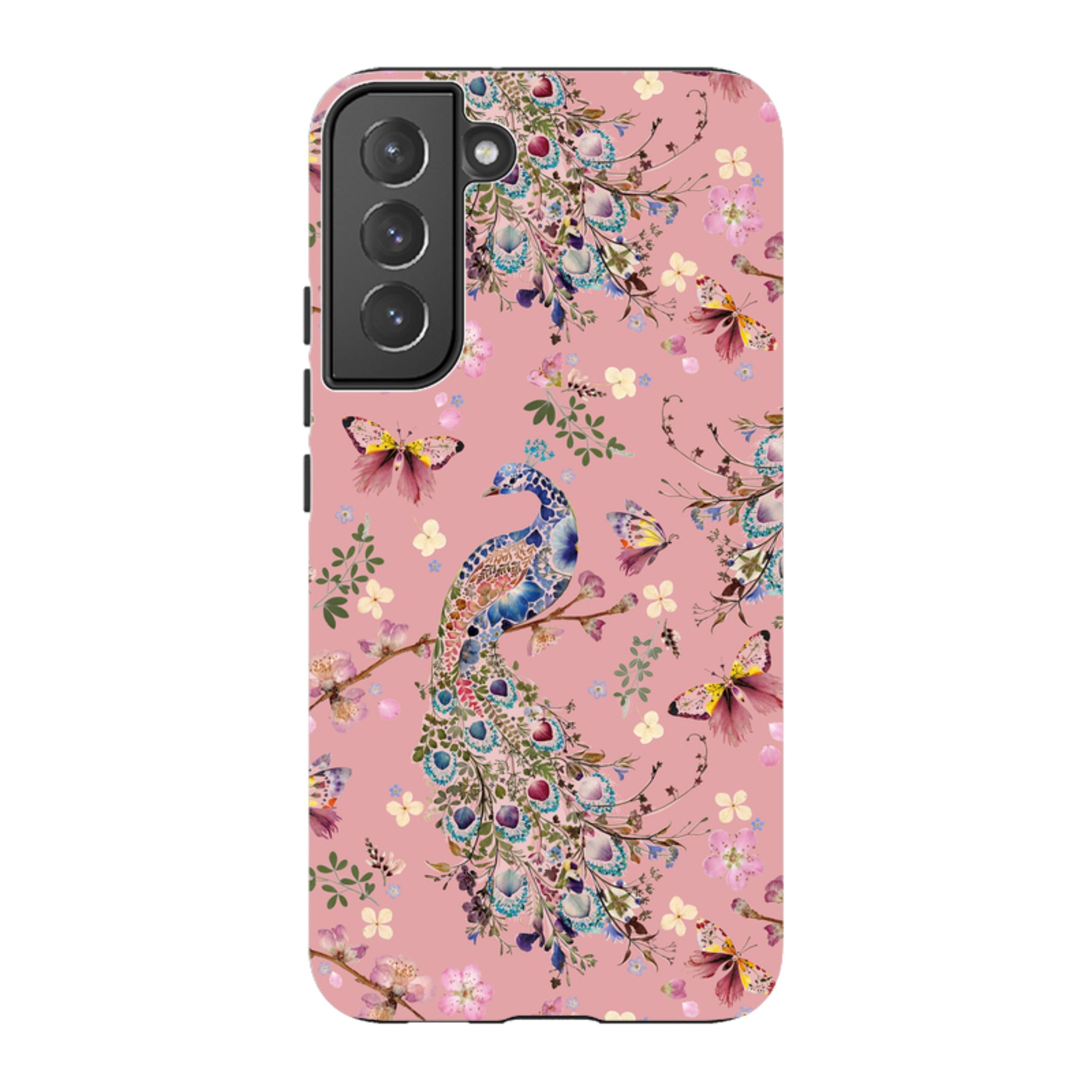 Samsung Tough Case - Peacock and Cherry Blossoms Lupine By Helen Ahpornsiri