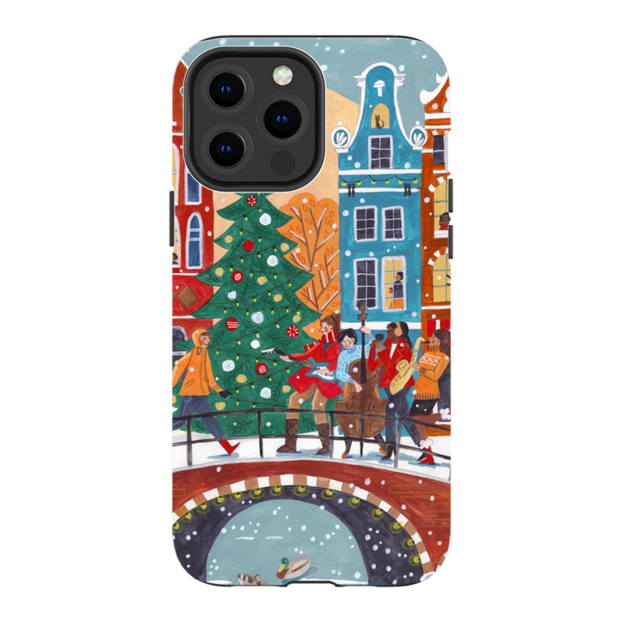iPhone Tough Case - Christmas Music Amsterdam By Caroline Bonne Muller