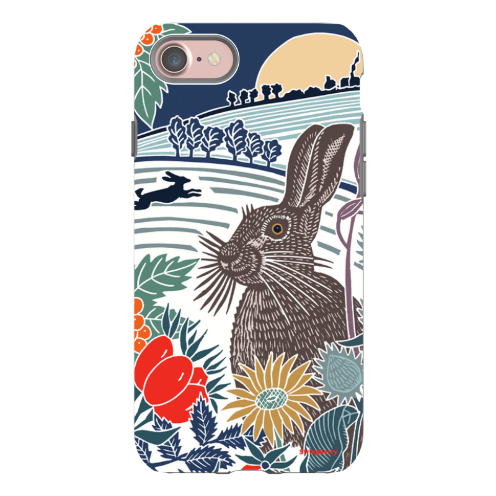 iPhone Tough Case - Winter Hare By Kate Heiss