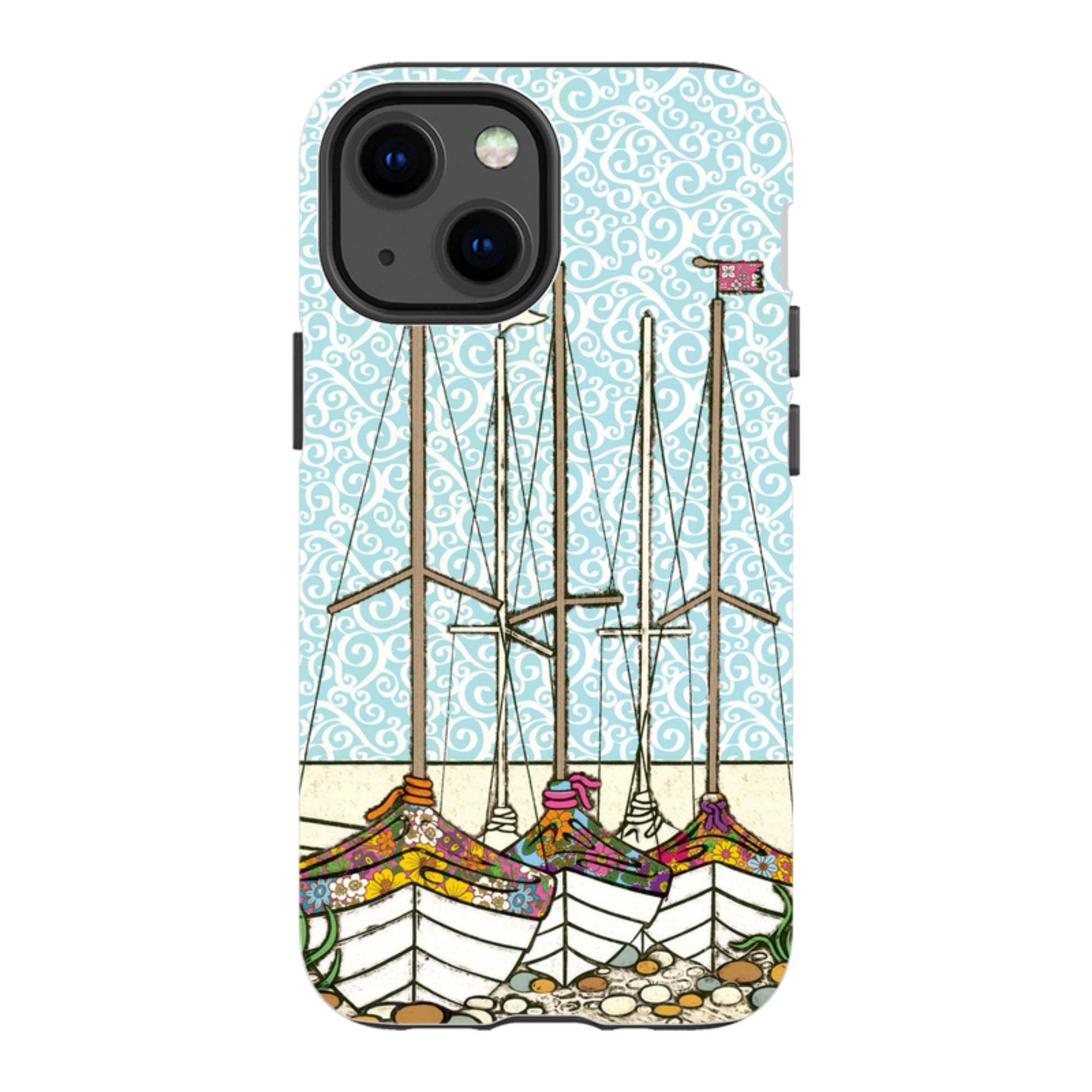 iPhone Tough Case - Boats At Rest By Amelia Bowman