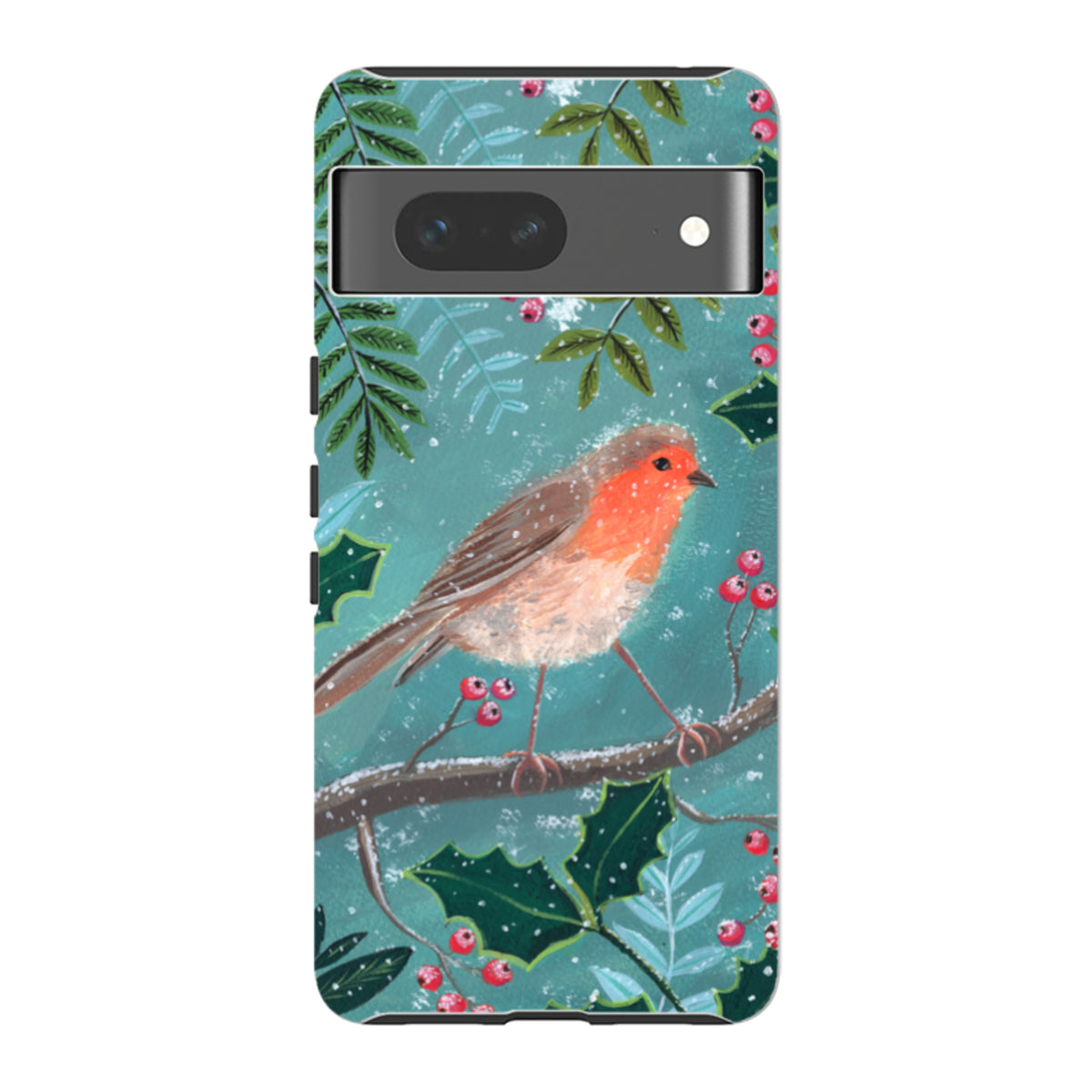 Google Tough Case - Christmas Robin By Mary Stubberfield