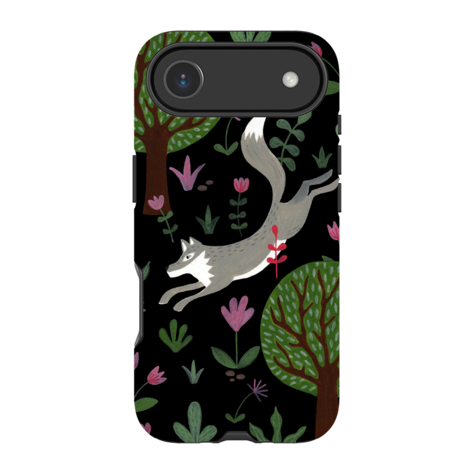 iPhone MagSafe Tough Case - Wolf In Trees By Bex Parkin