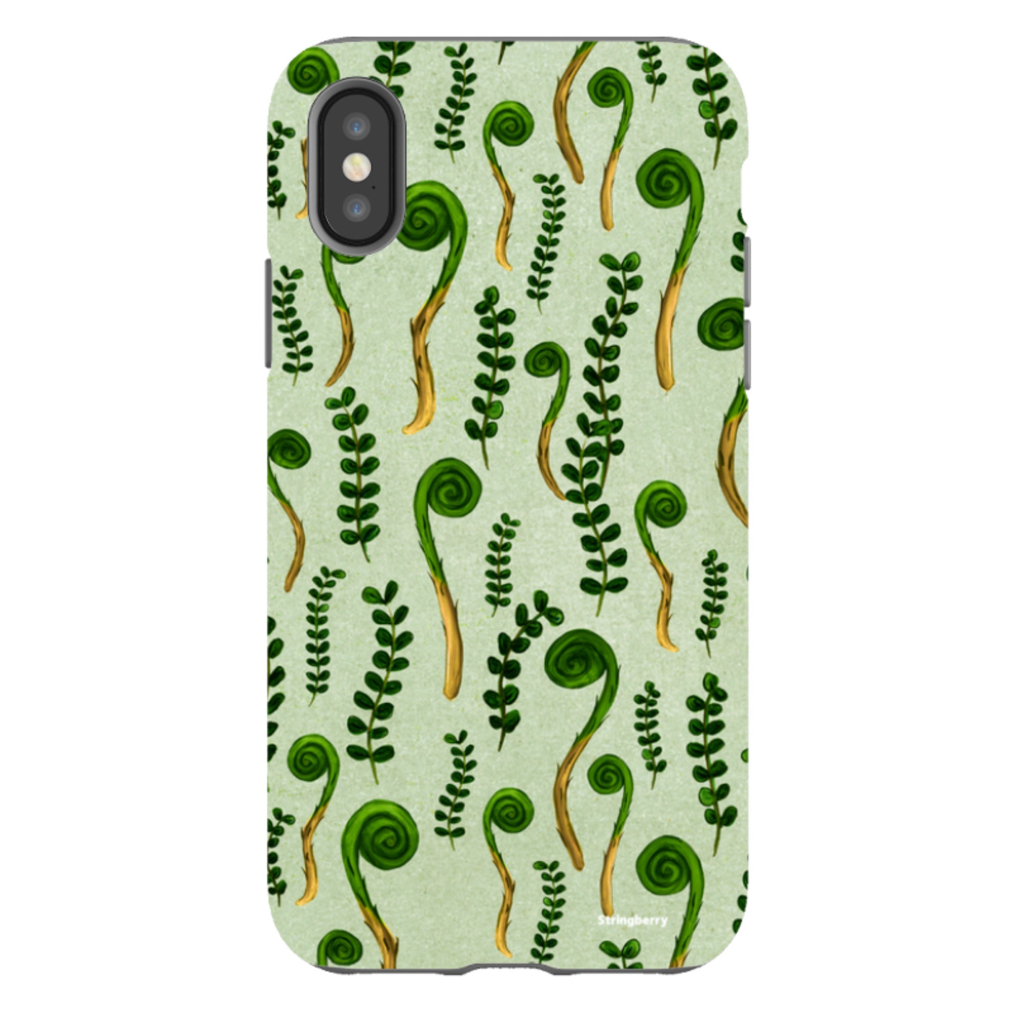 iPhone Tough Case - Fern Fronds By Katherine Quinn