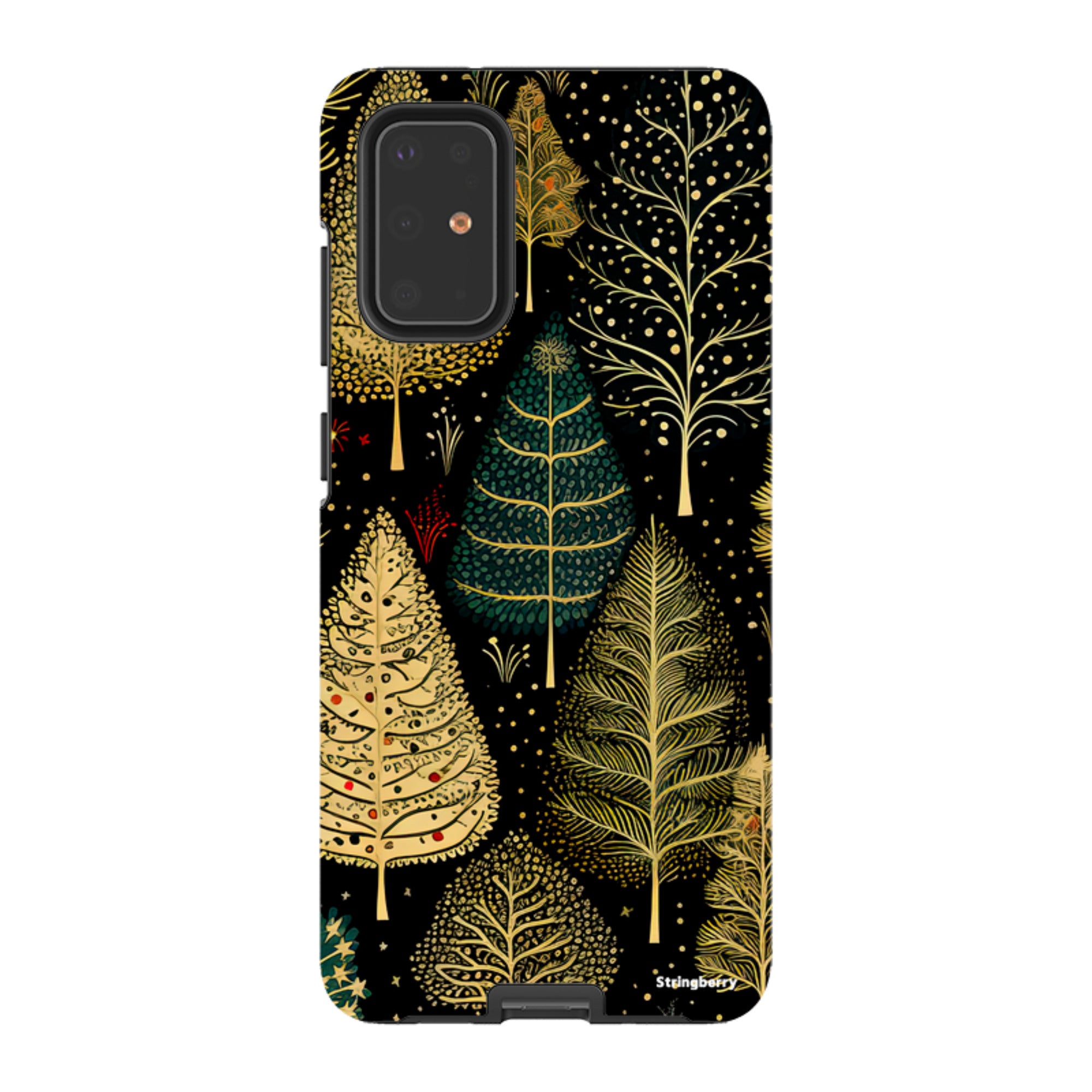 Samsung Tough Case -Golden Xmas Trees