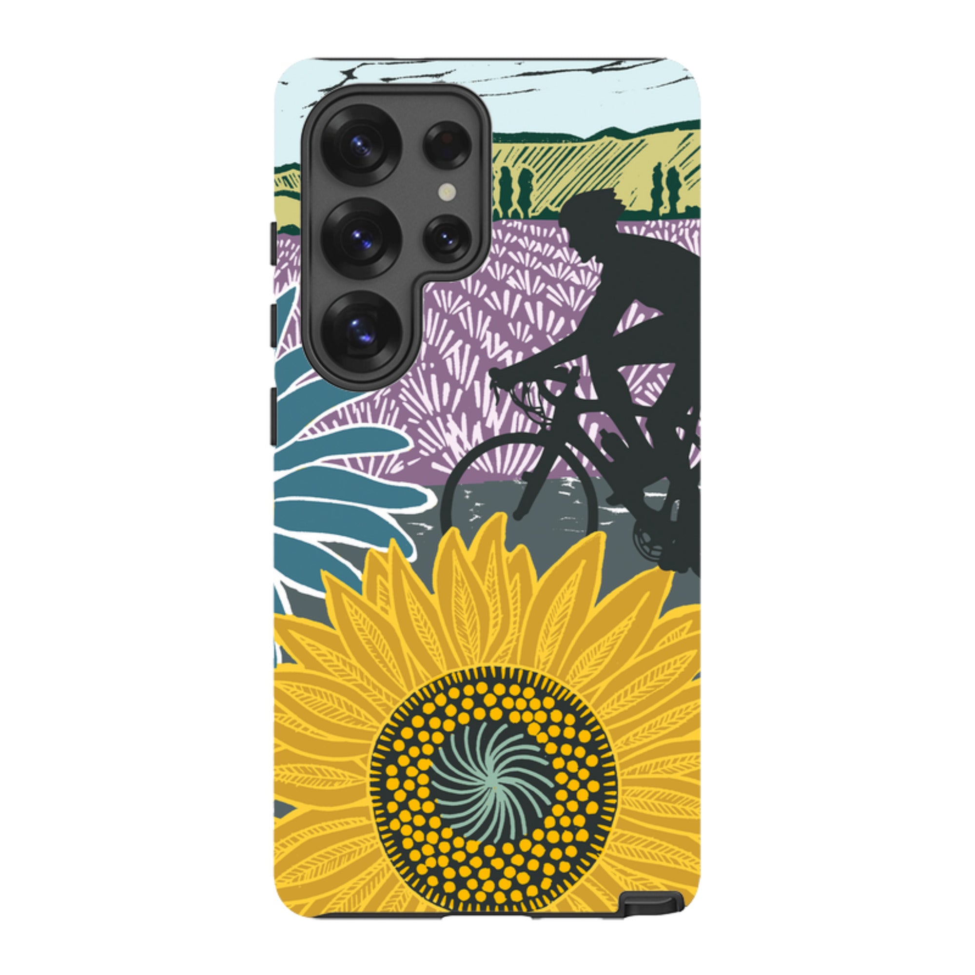 Samsung Tough Case - Bike and Sunflowers By Kate Heiss