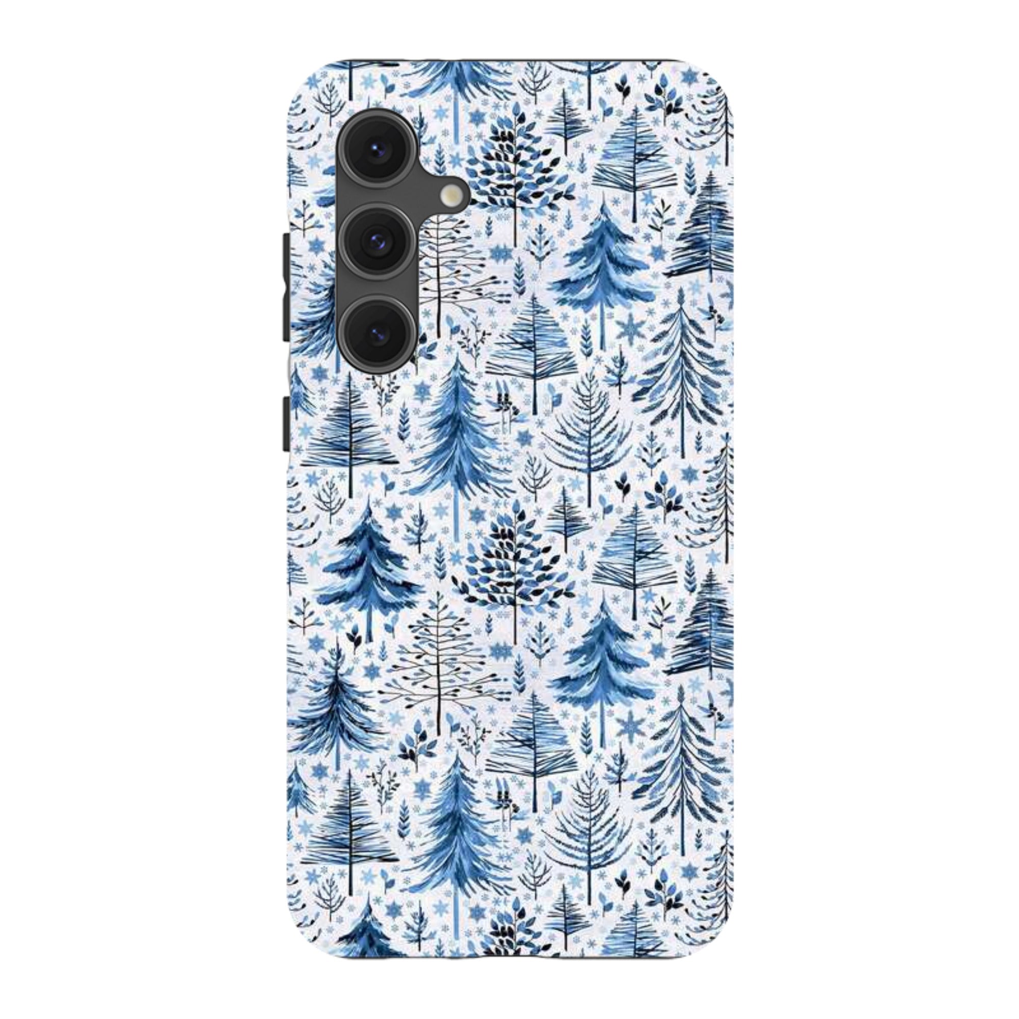 Samsung Tough Case - Blue Xmas Trees By Elisabeth Haager