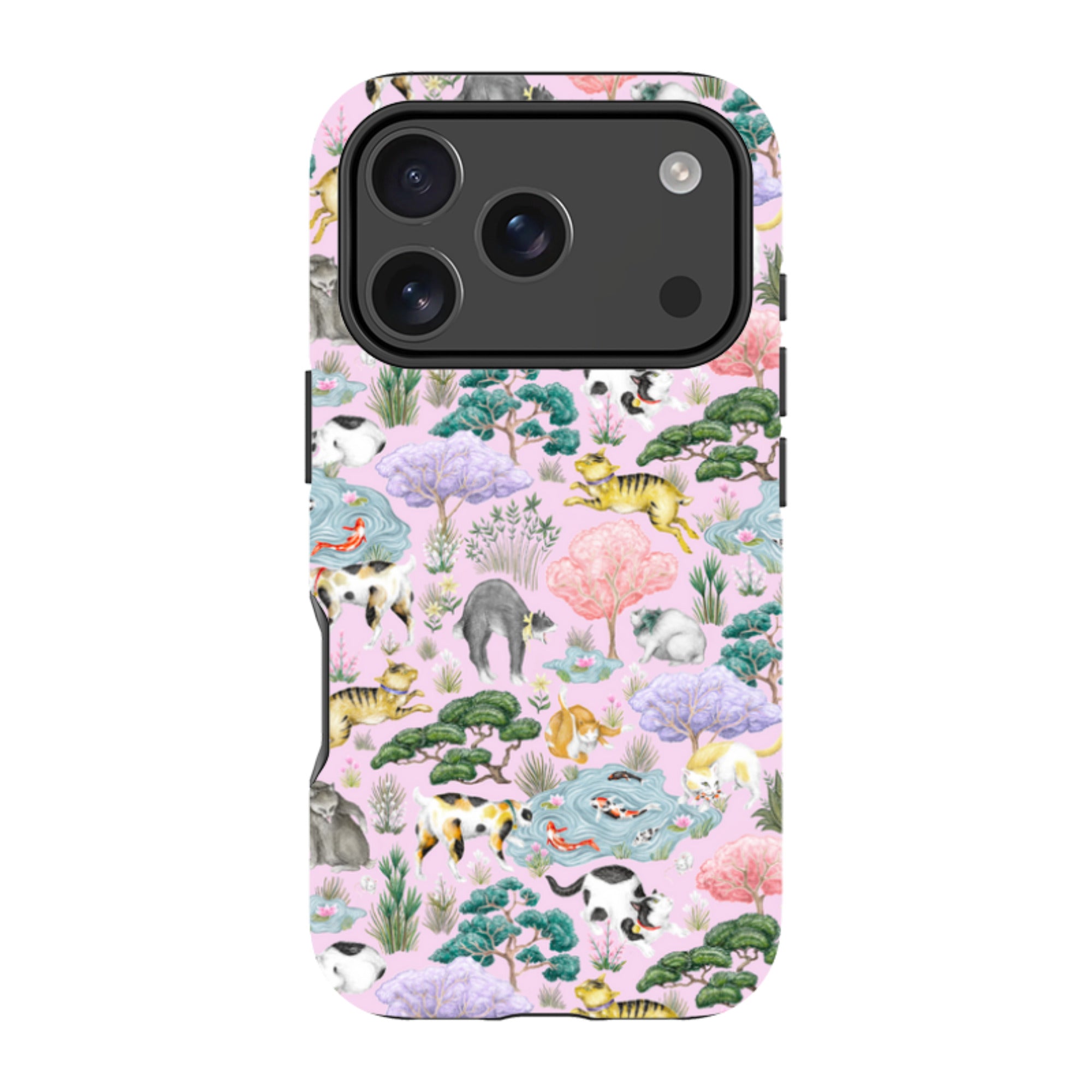 iPhone MagSafe Tough Case - Cat Garden By Catherine Rowe