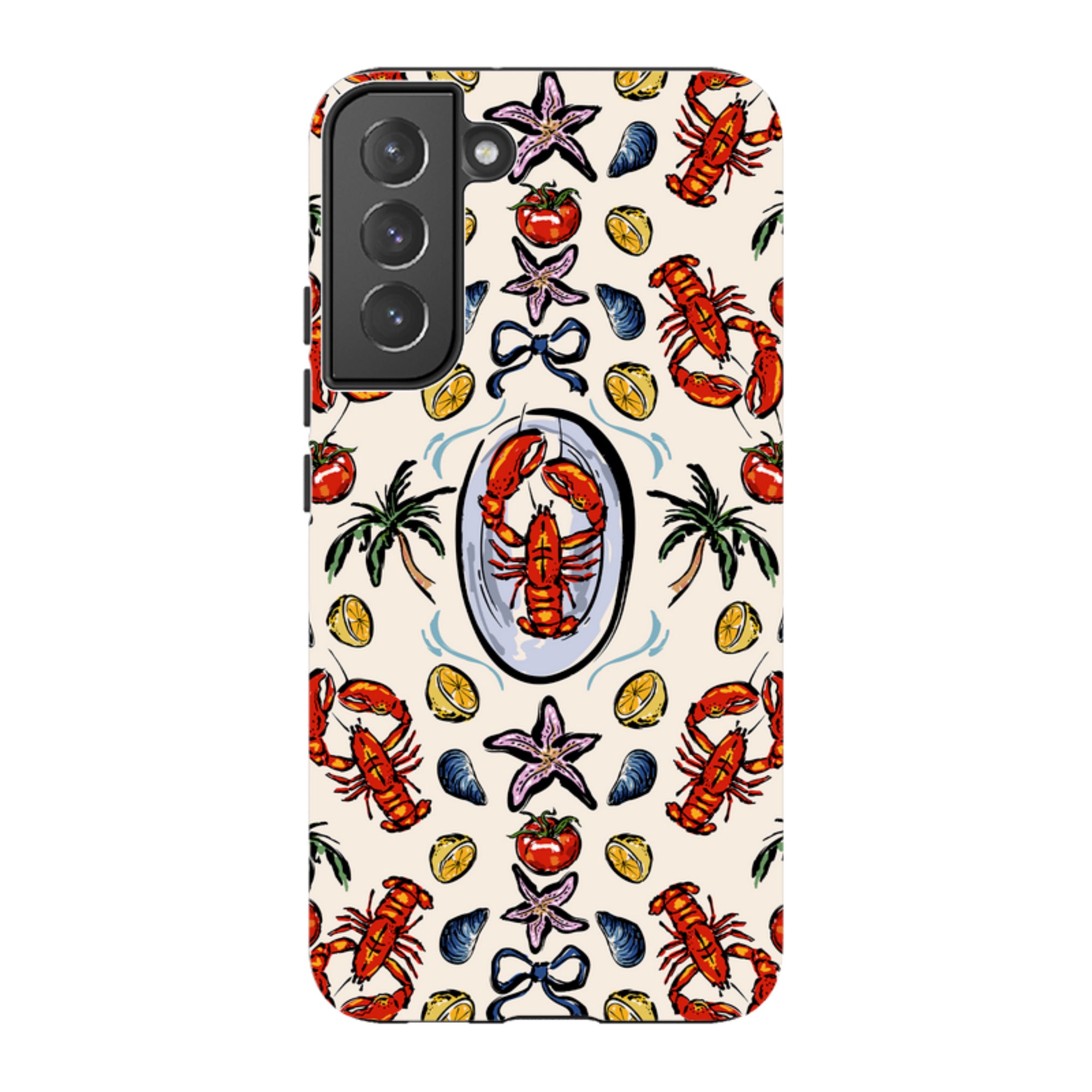 Samsung Tough Case - Seafood and palm trees