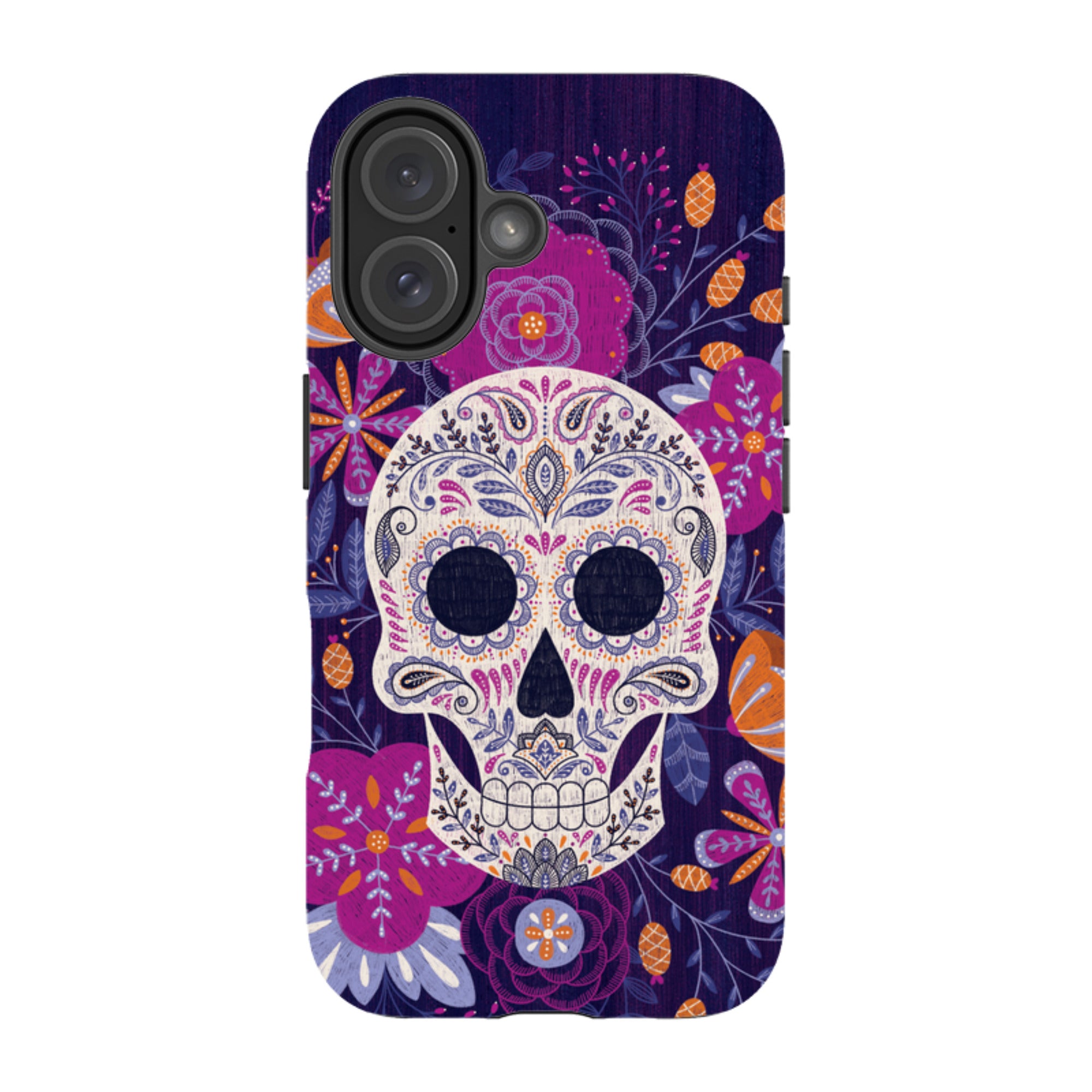 iPhone Tough Case - Sugar Skull By Jenny Zemanek