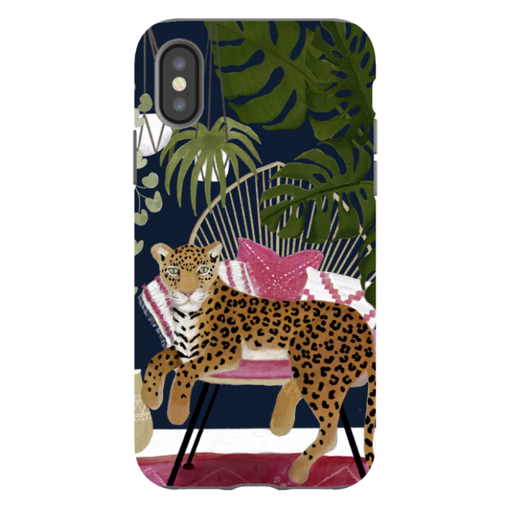 iPhone Tough Case - Boho Leopard By Bex Parkin