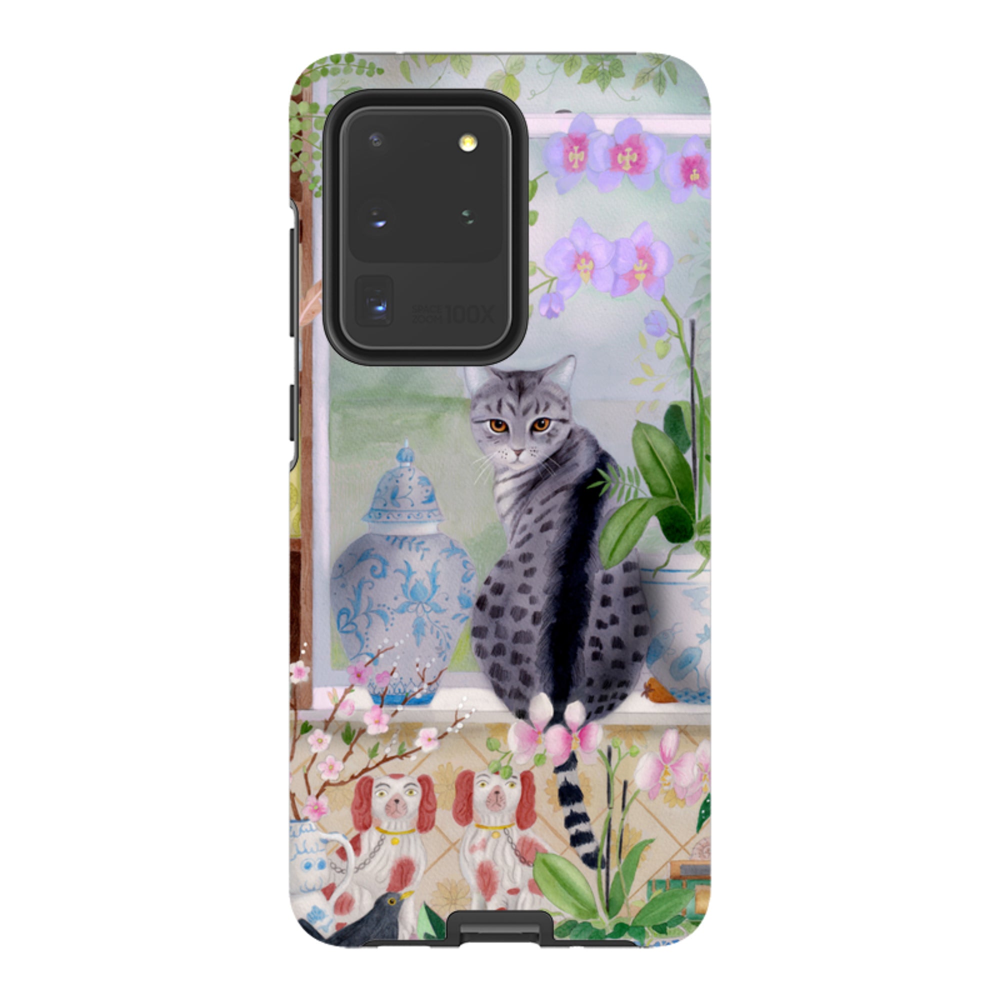 Samsung Tough Case - Cat In Window By Bex Parkin