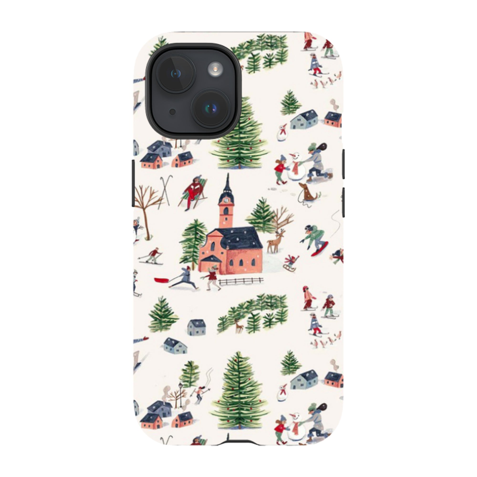 iPhone MagSafe Tough Case -  Skiing By Caroline Bonne Muller