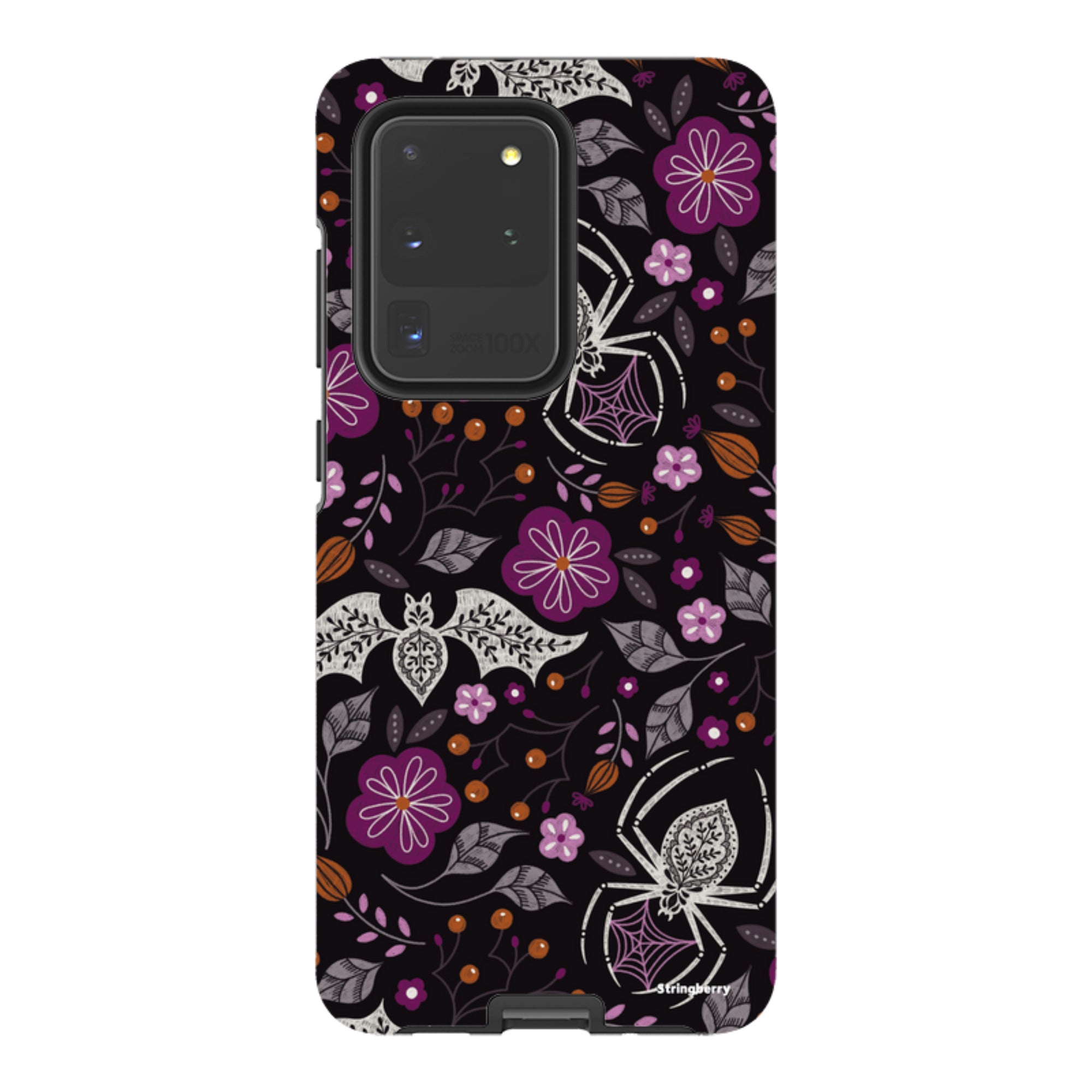 Samsung Tough Case - SpiderBat Pattern Black By Jenny Zemanek