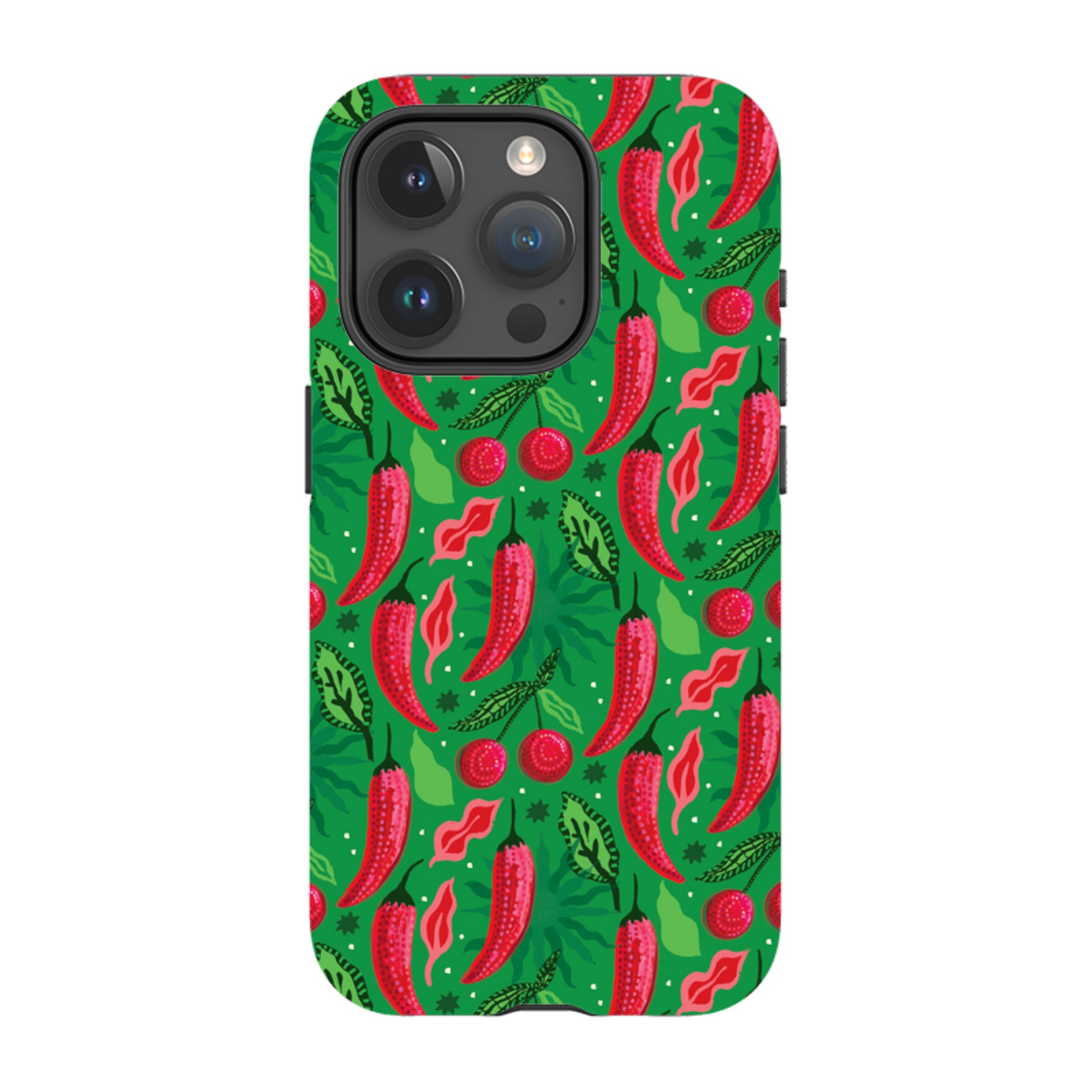 iPhone MagSafe Tough Case - Chilli Cherry By Emma Frances Grant