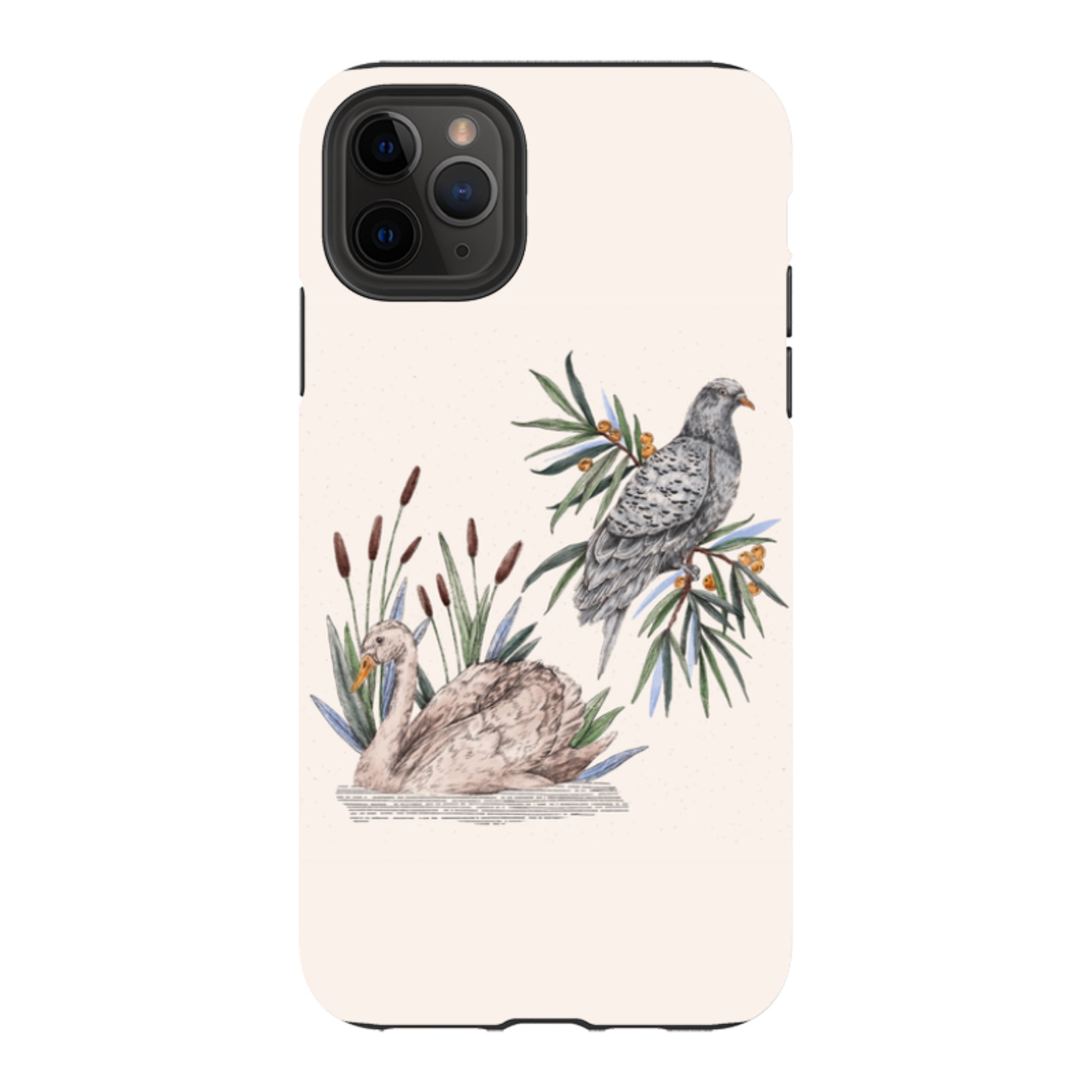 iPhone Tough Case - Swan Pigeon By Jade Mosinski