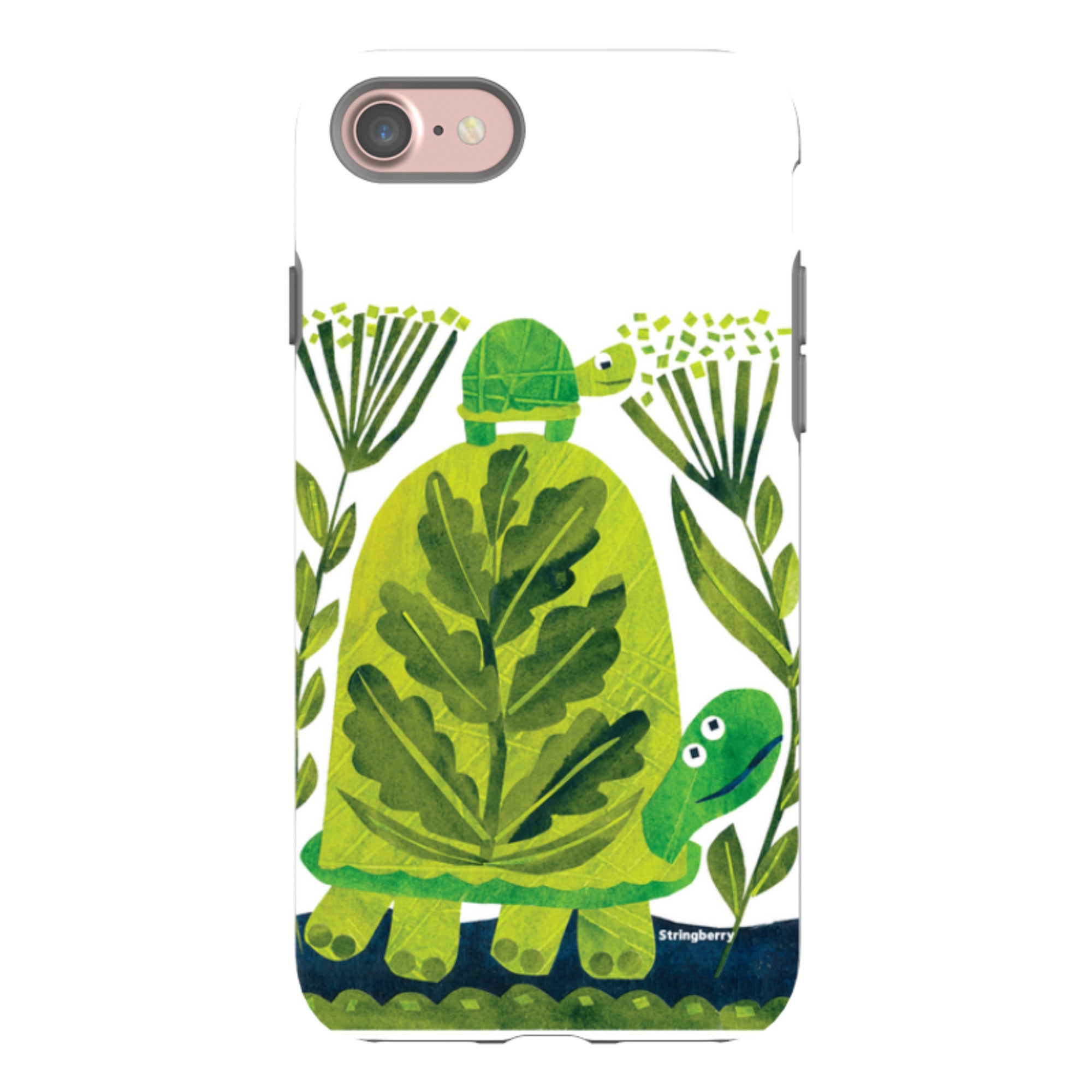 iPhone Tough Case - Folk Tortoise By Tracey English