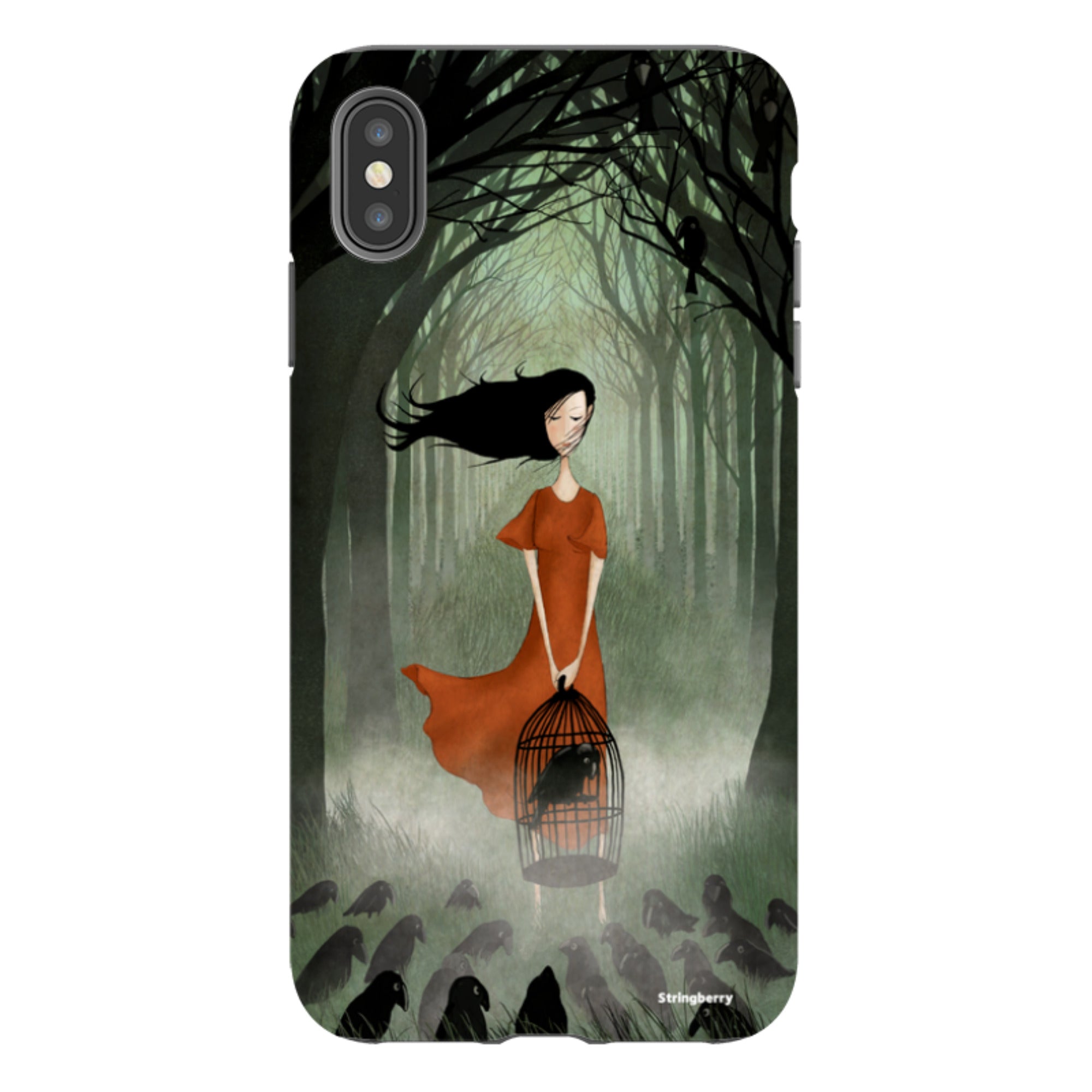 iPhone Tough Case - The Raven Girl By Maja Lindberg