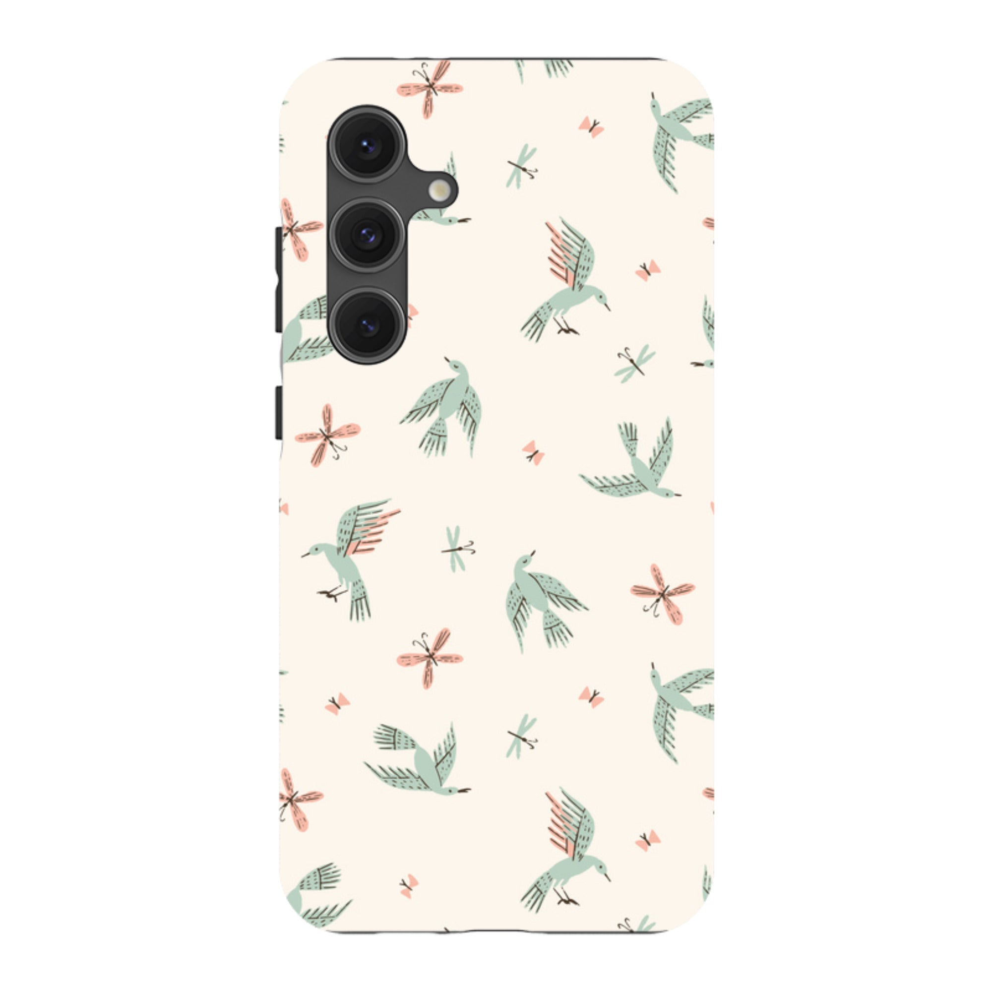 Samsung Tough Case - Birds And Butterflies Cream By Meghann Rader