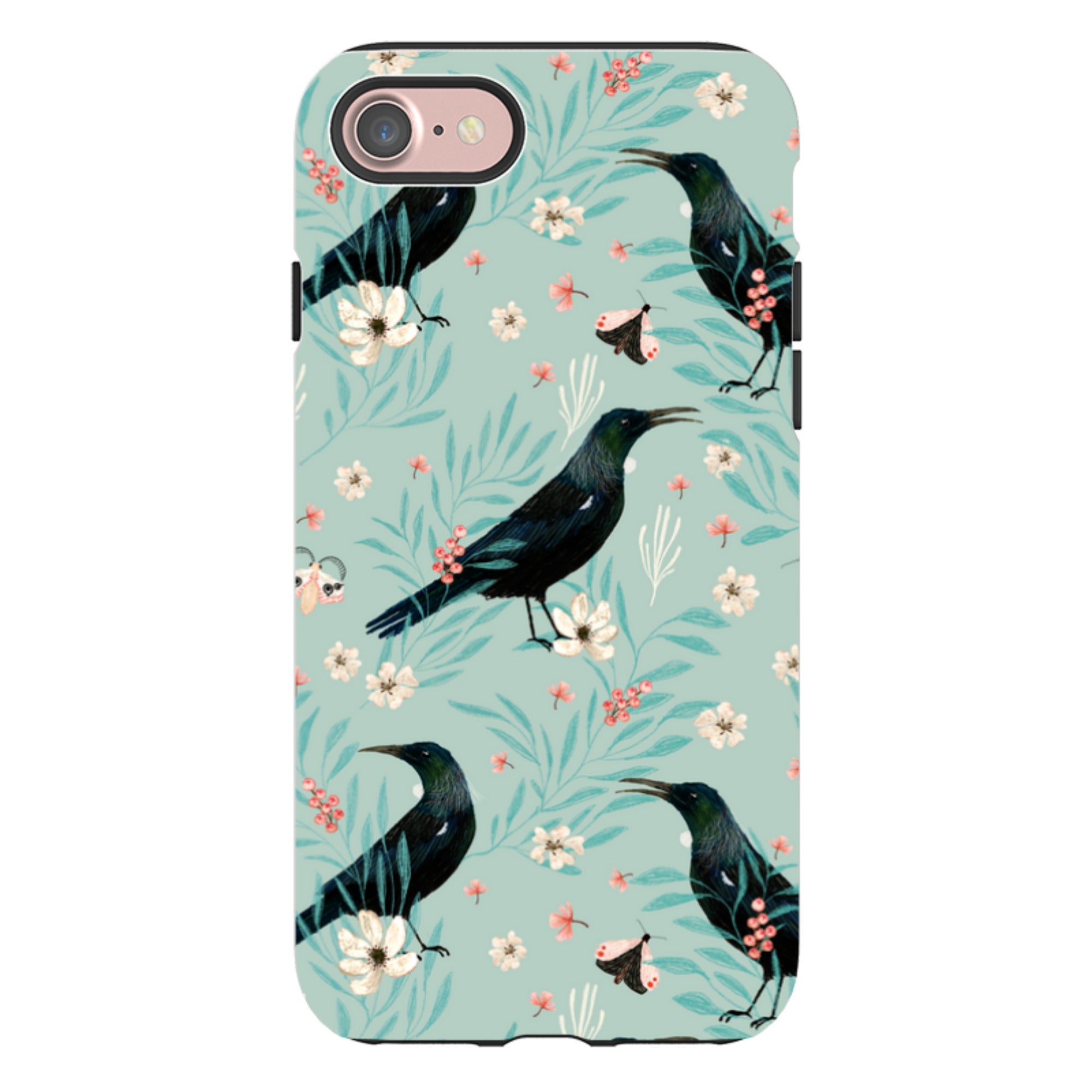 iPhone Tough Case - Tui Light Blue By Katherine Quinn