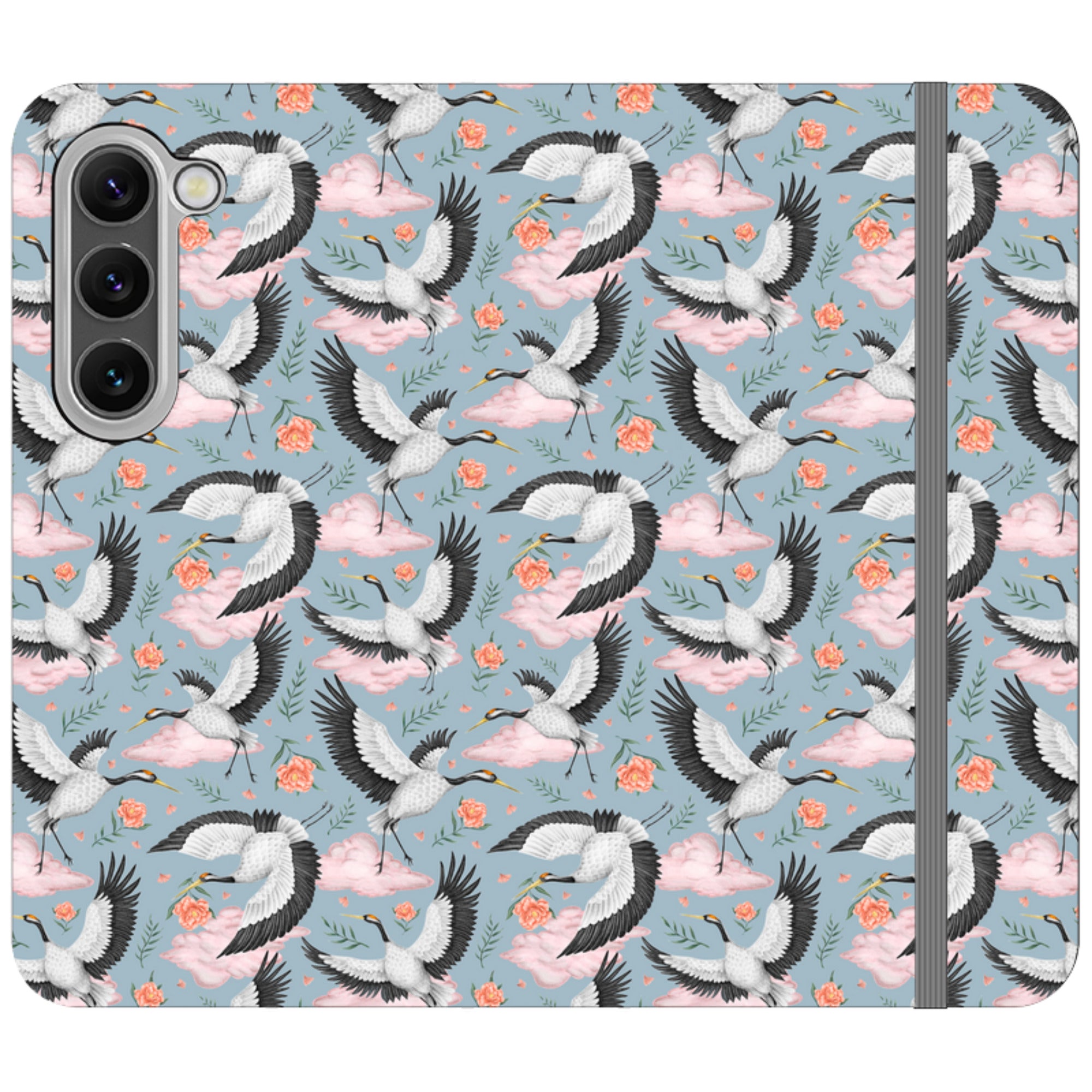 Flight of the Cranes Wallet Case By Catherine Rowe
