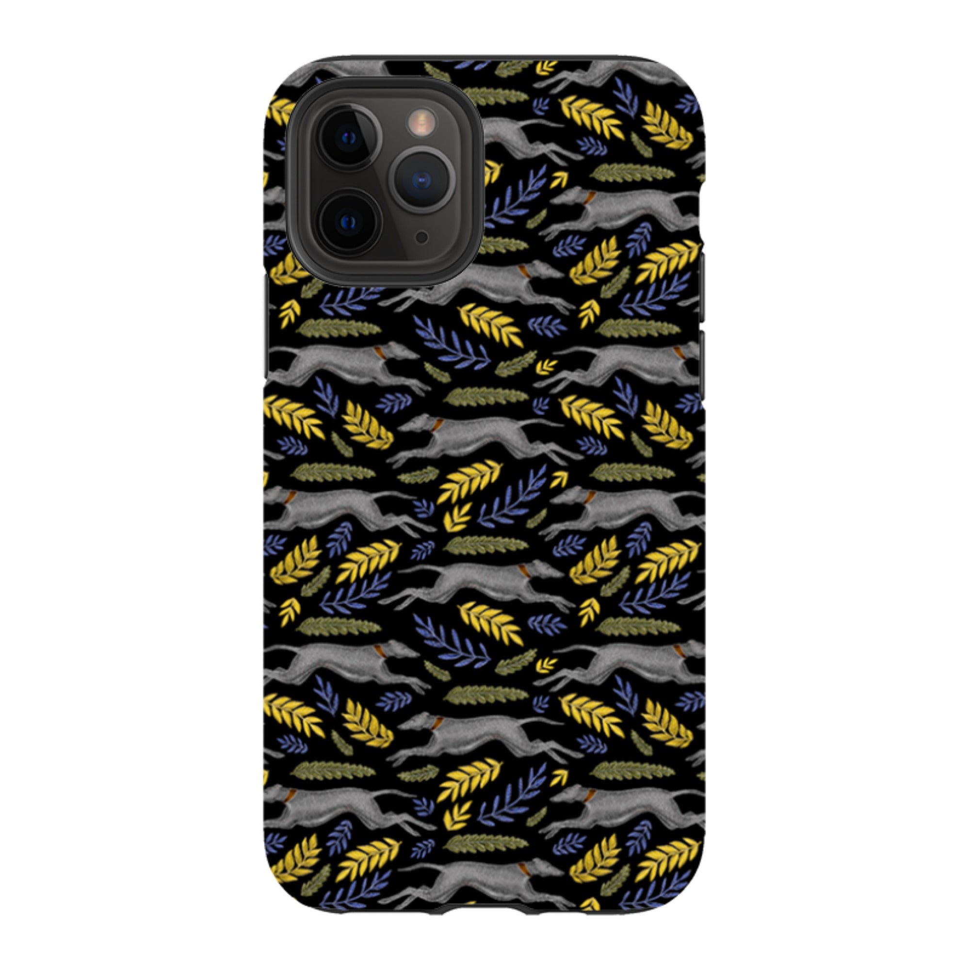 iPhone Tough Case - Greyhound Pattern By Catherine Rowe
