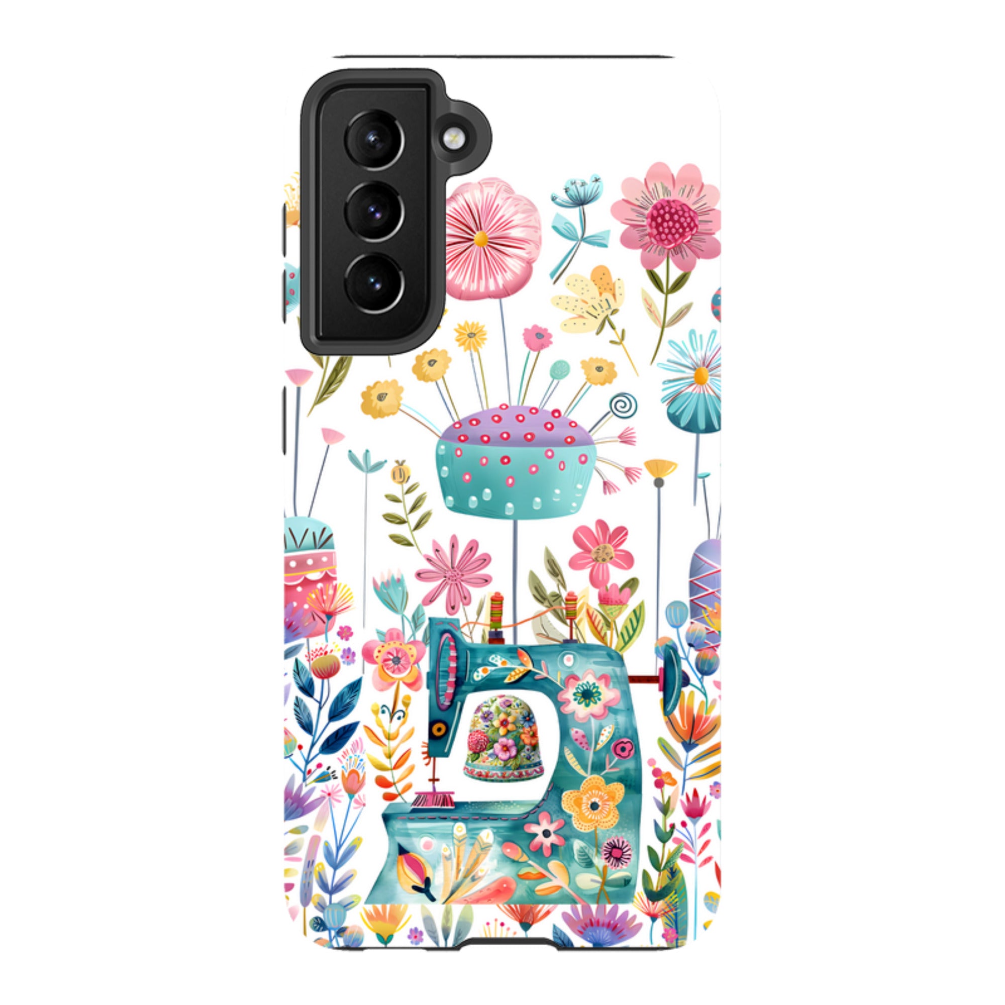 Samsung Tough  Case - Floral Sewing Machine