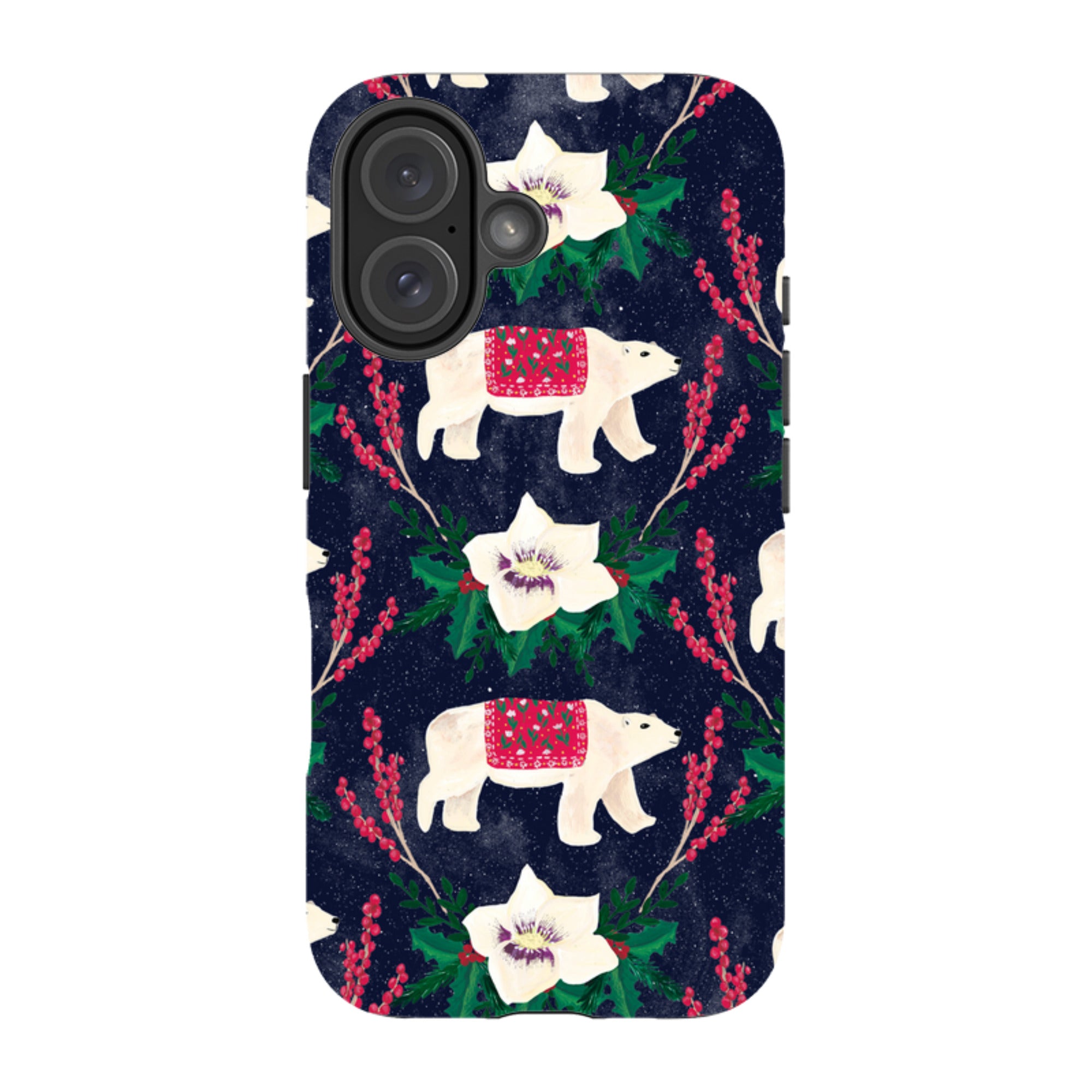 iPhone Tough Case - Midnight Polar Bears By Abby Jacobs