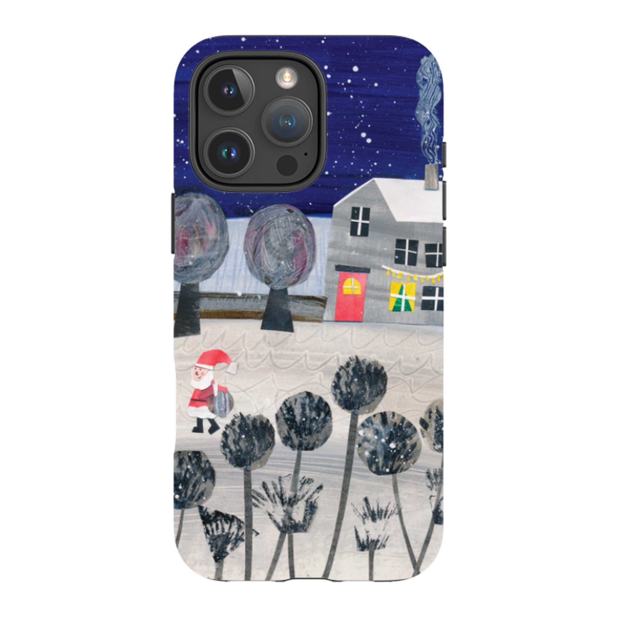 iPhone Tough Case - Santa By Tracey English