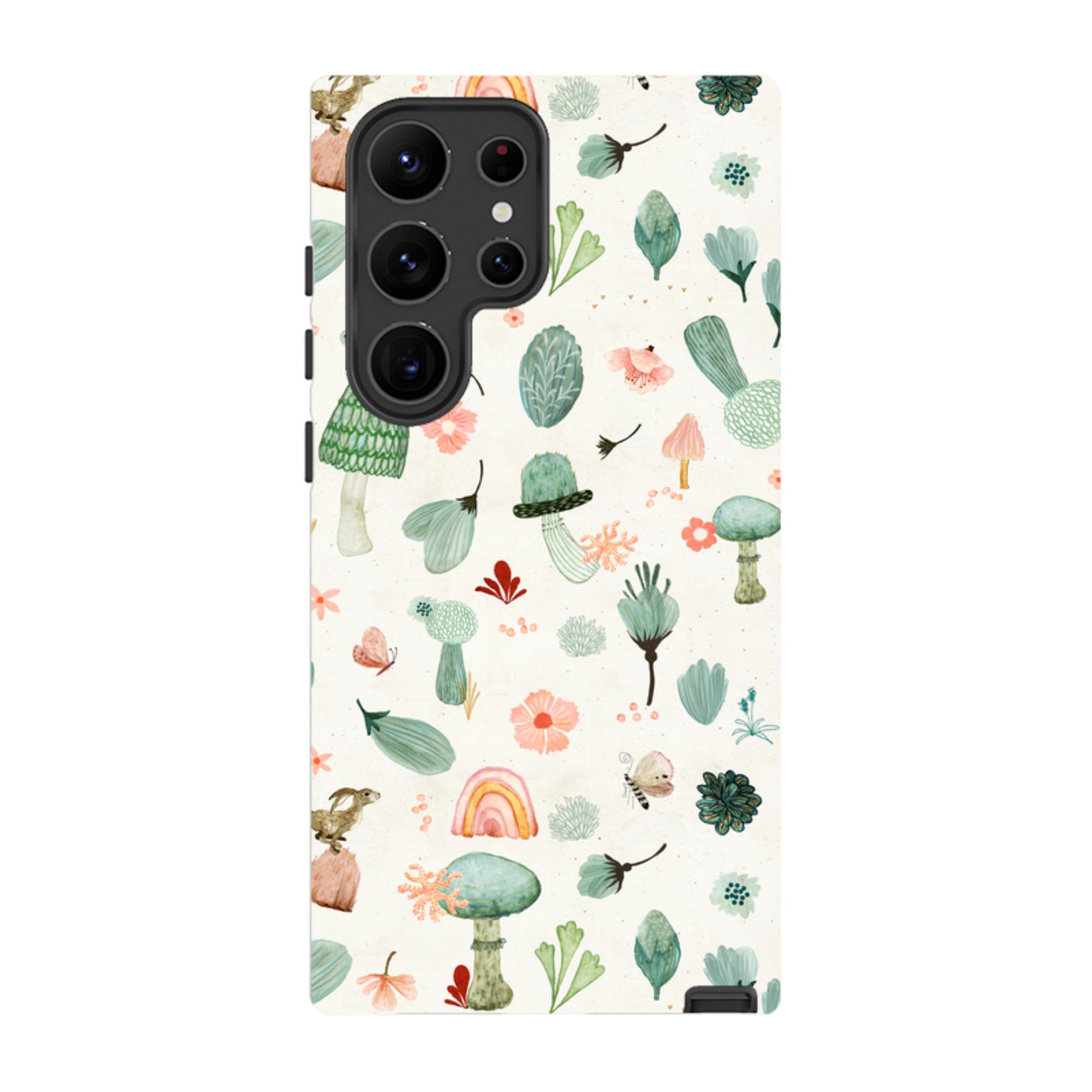 Samsung Tough Case - Mushroom World Cream By Katherine Quinn