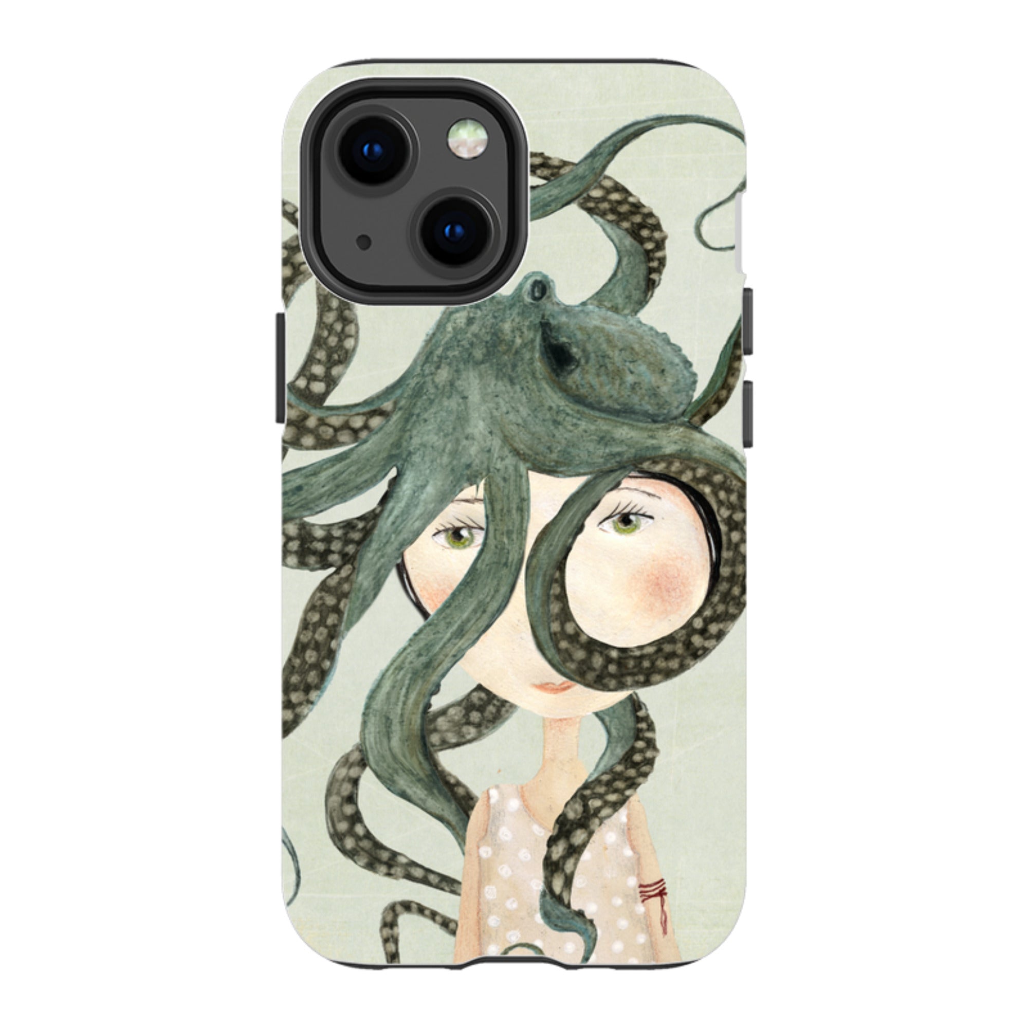 iPhone Tough Case - Octopus Girl By Katherine Quinn