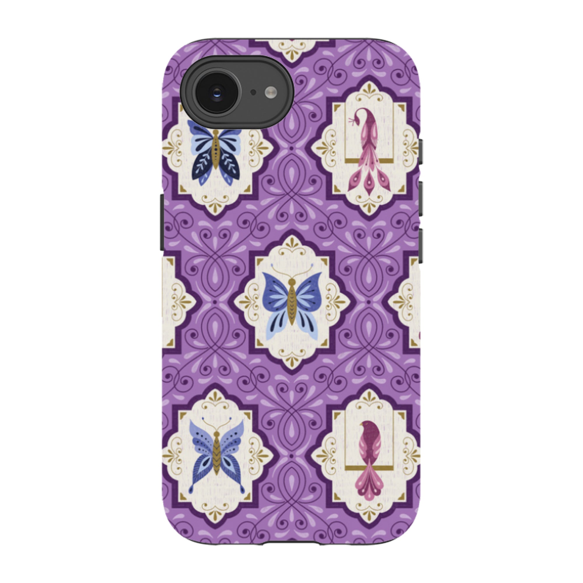 iPhone Tough Case - Wingframes Med Purple By Jenny Zemanek
