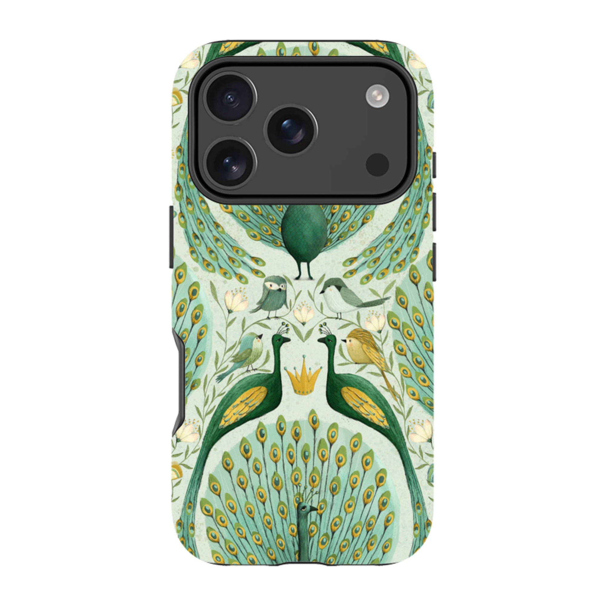 iPhone Tough Case - Peacock Pattern By Maja Lindberg