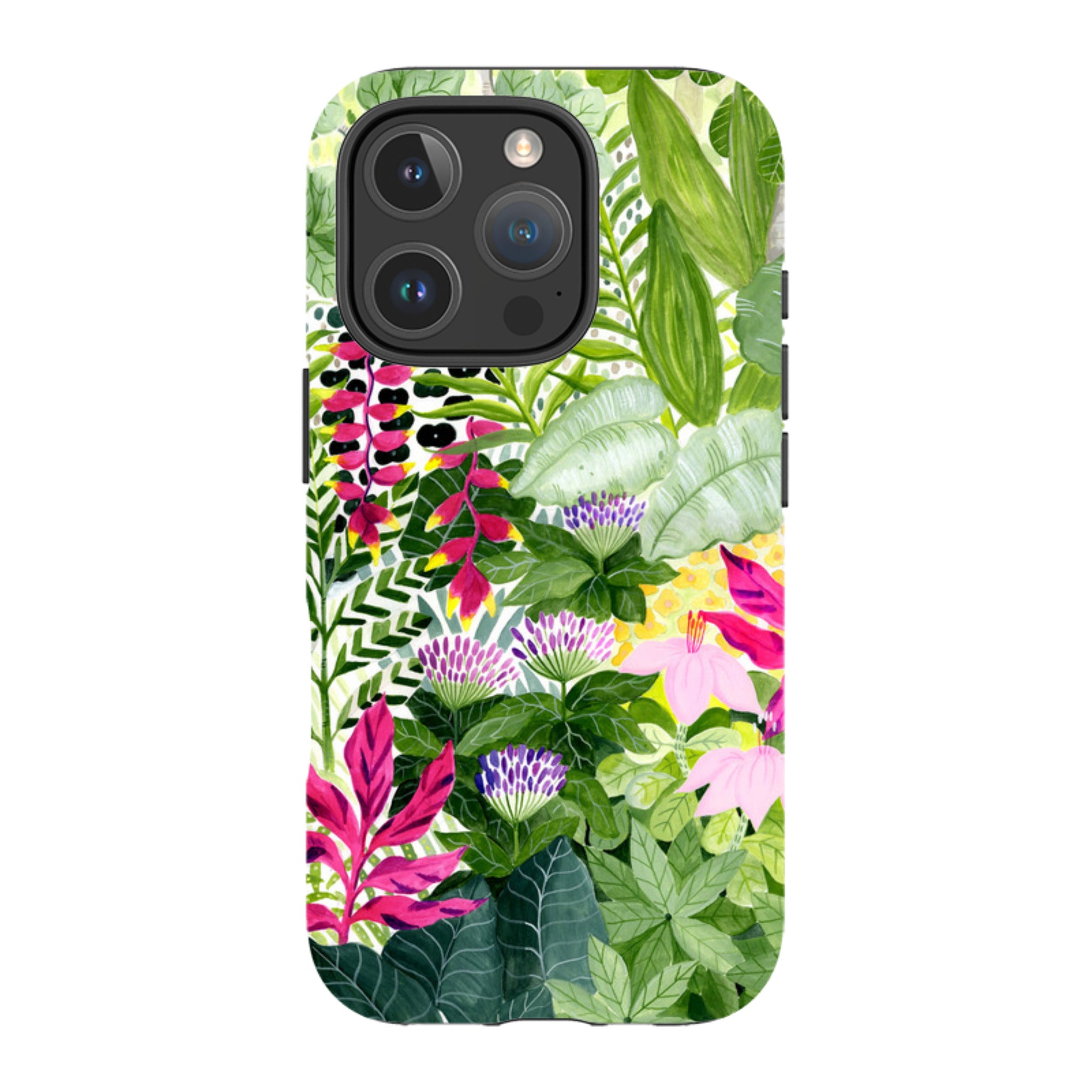 iPhone Tough Case - Pink Botanical By Bex Parkin