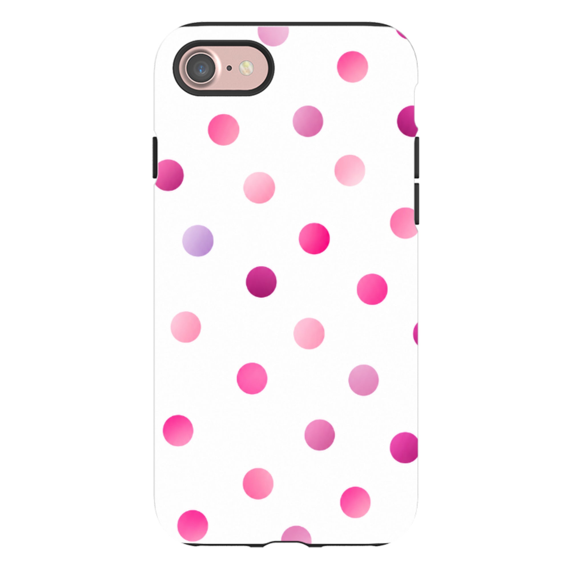 iPhone Tough Case - Pink Polka Dot