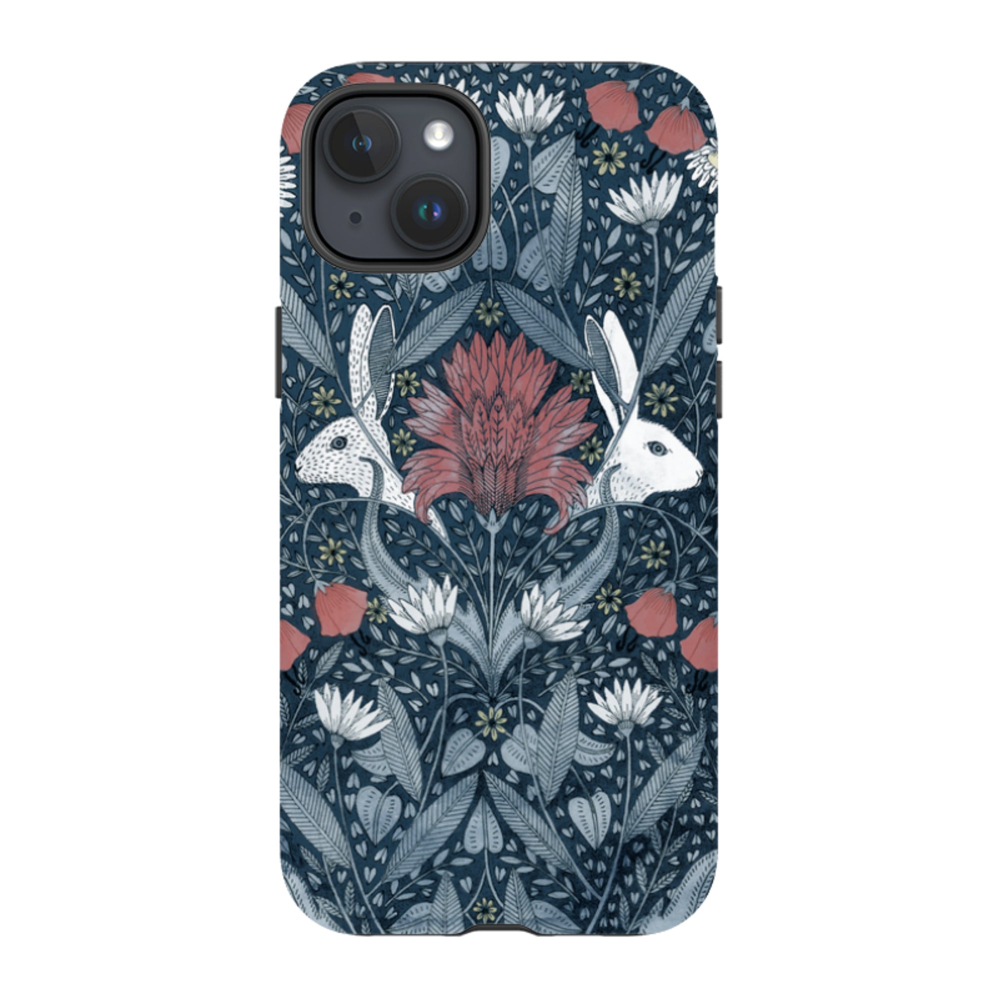 iPhone Tough Case - Two Rabbits By Maria Matos