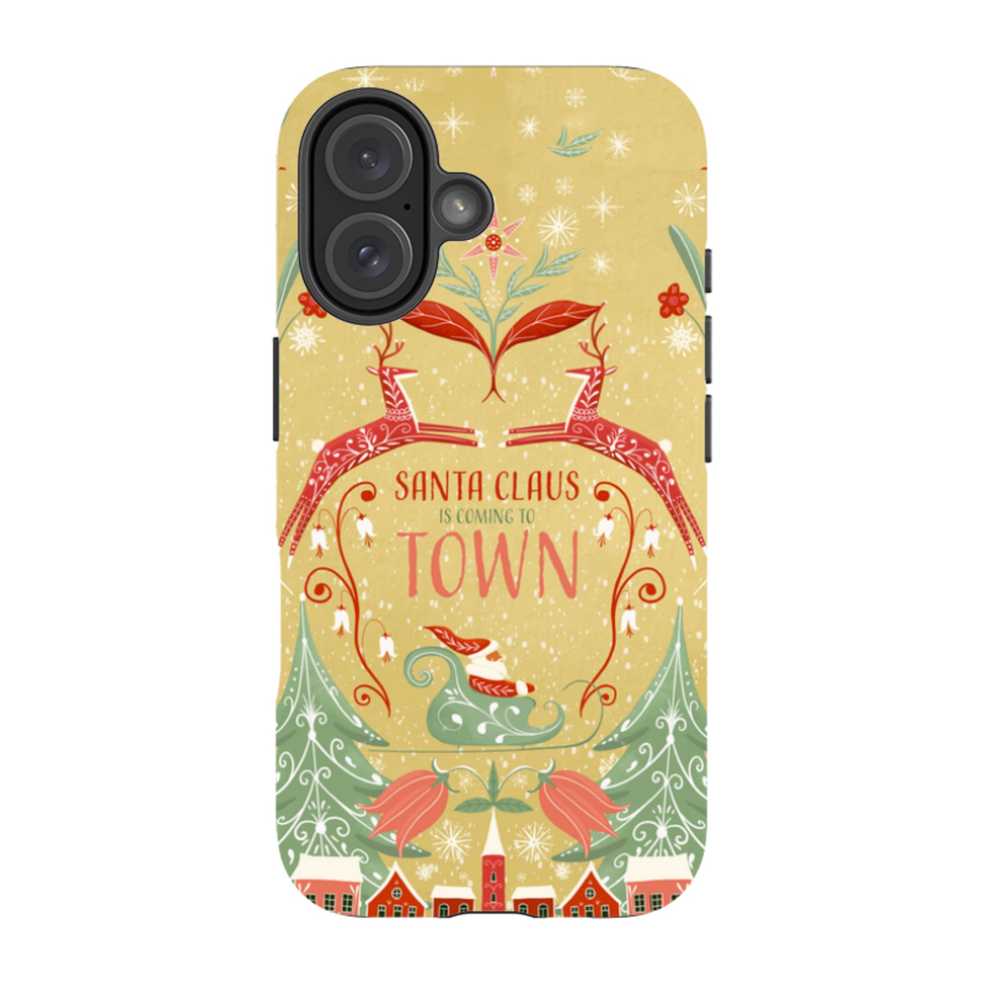 iPhone Tough Case - Santa Claus Is Coming To Town By Maja Lindberg
