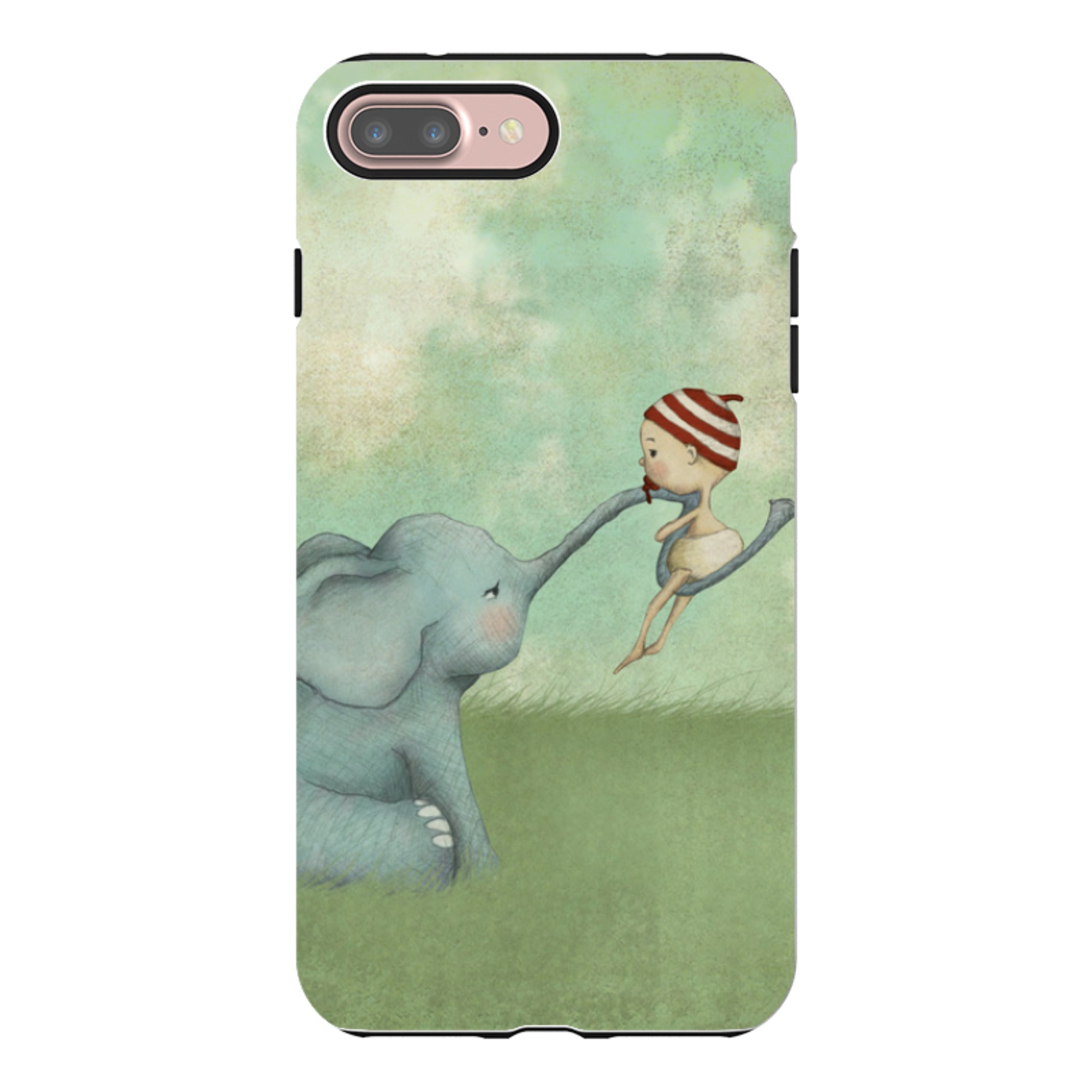 iPhone Tough Case - Elephant Baby By Maja Lindberg