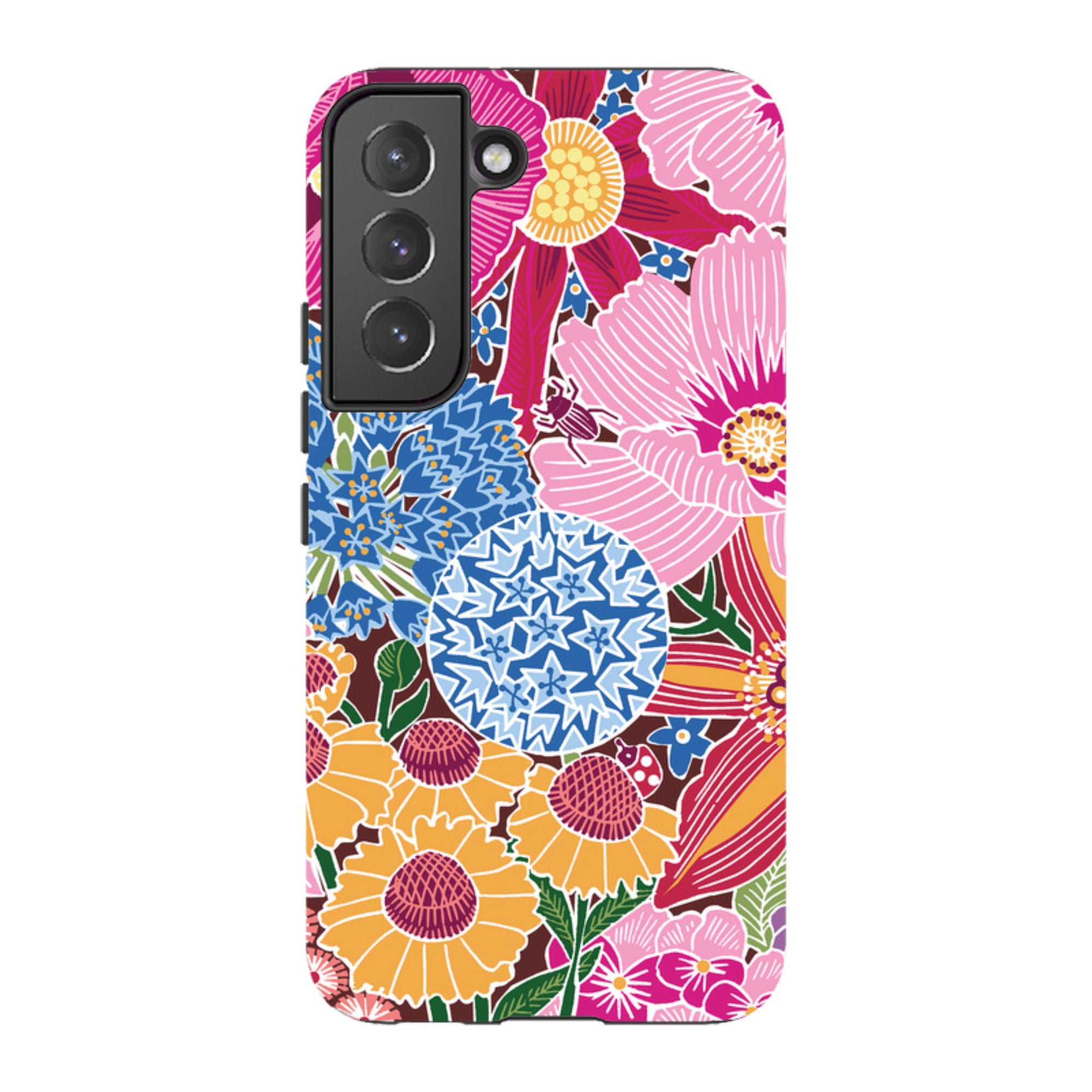 Samsung Tough Case - Jigsaw Floral 2 By kate Heiss