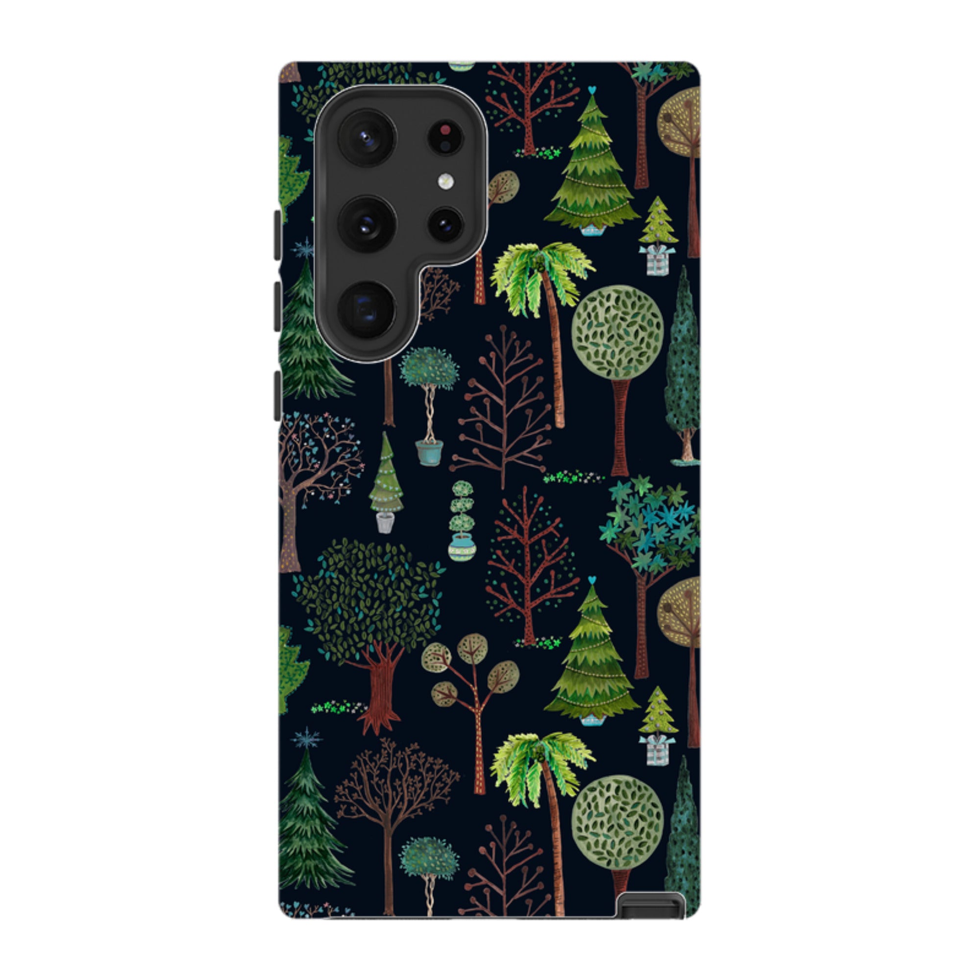 Samsung Tough Case - Xmas Trees Dark By Caroline Bonne Muller