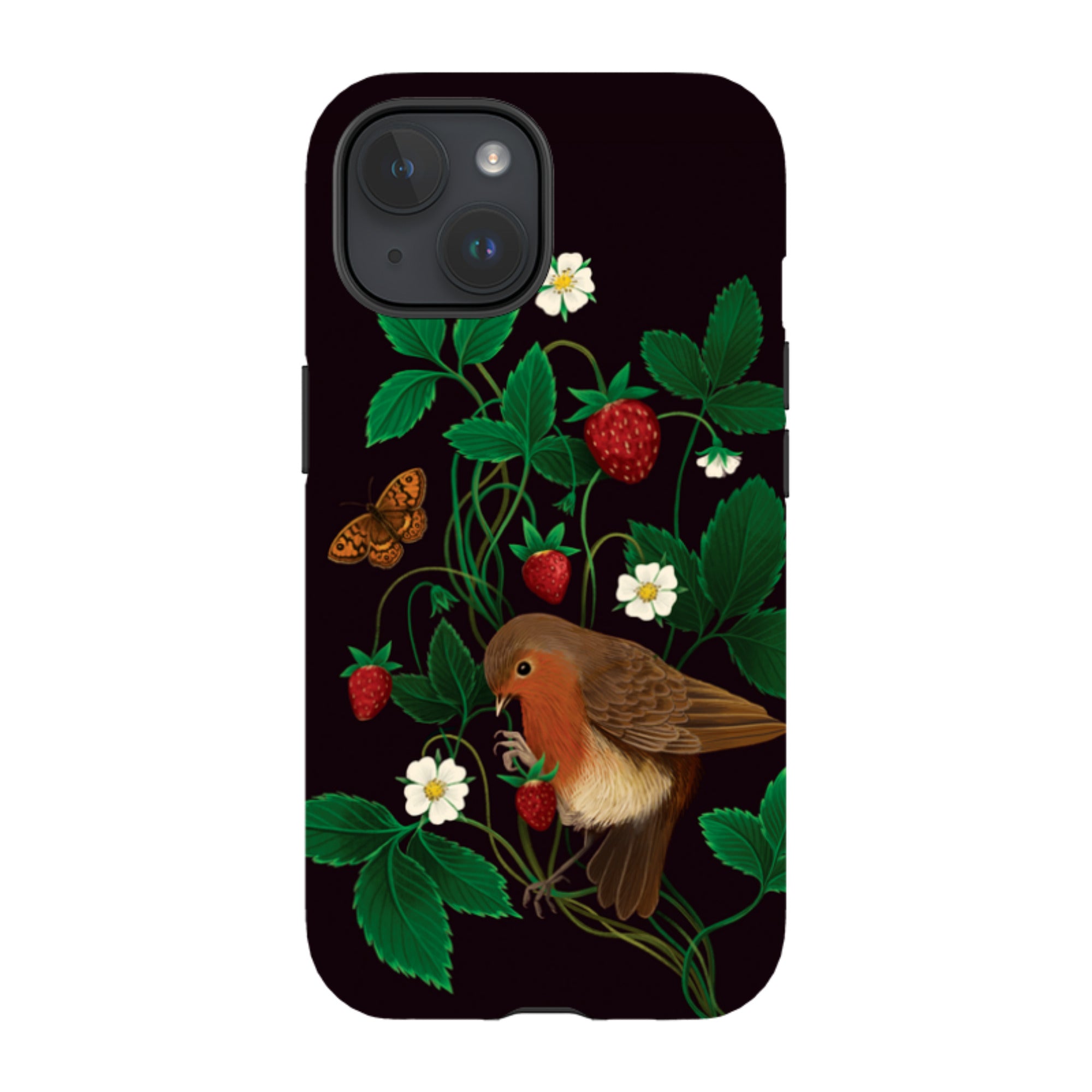 iPhone MagSafe Tough Case - Strawberry Thief By Anna Stead