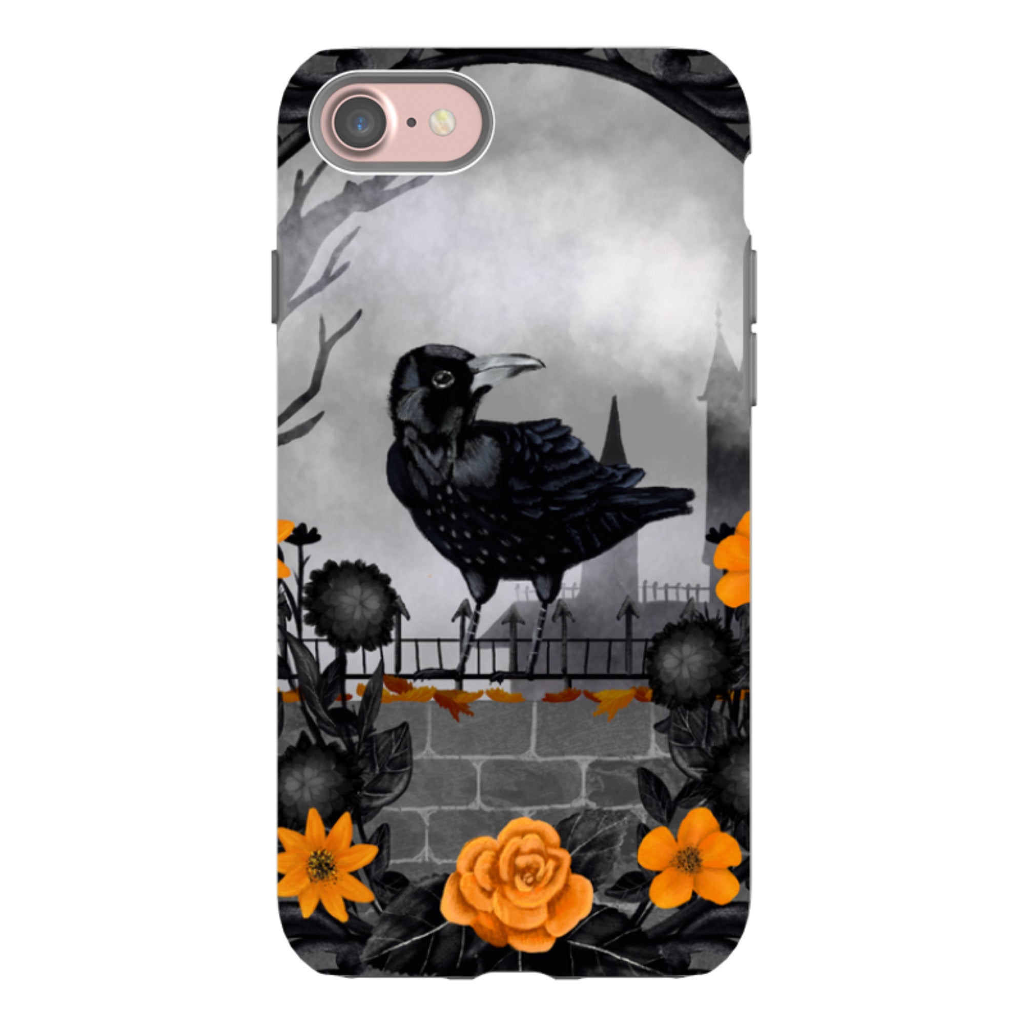 iPhone Tough Case - Gothic Crow By Abby Jacobs