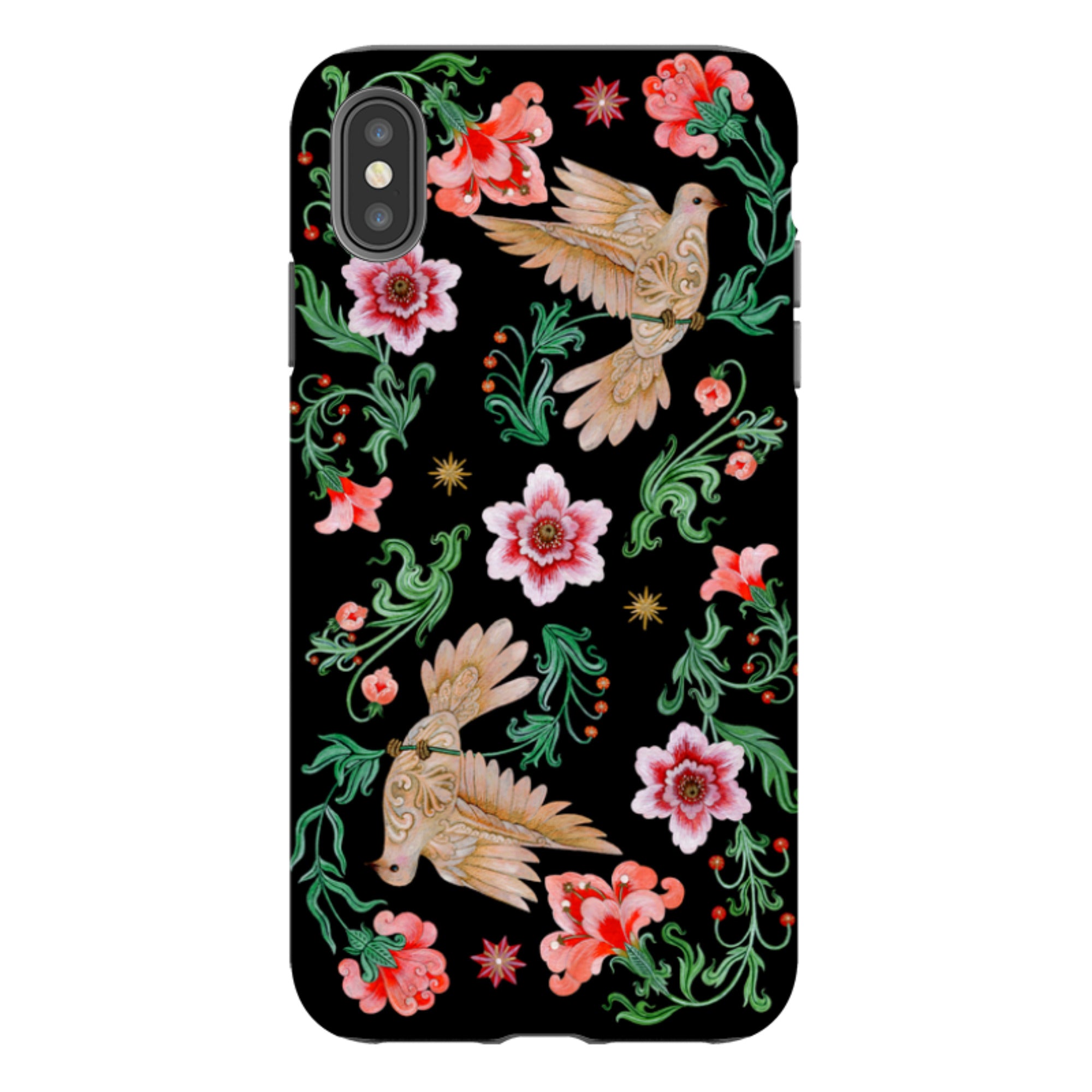 iPhone Tough  Case - Two Turtle Doves By Maria Matos