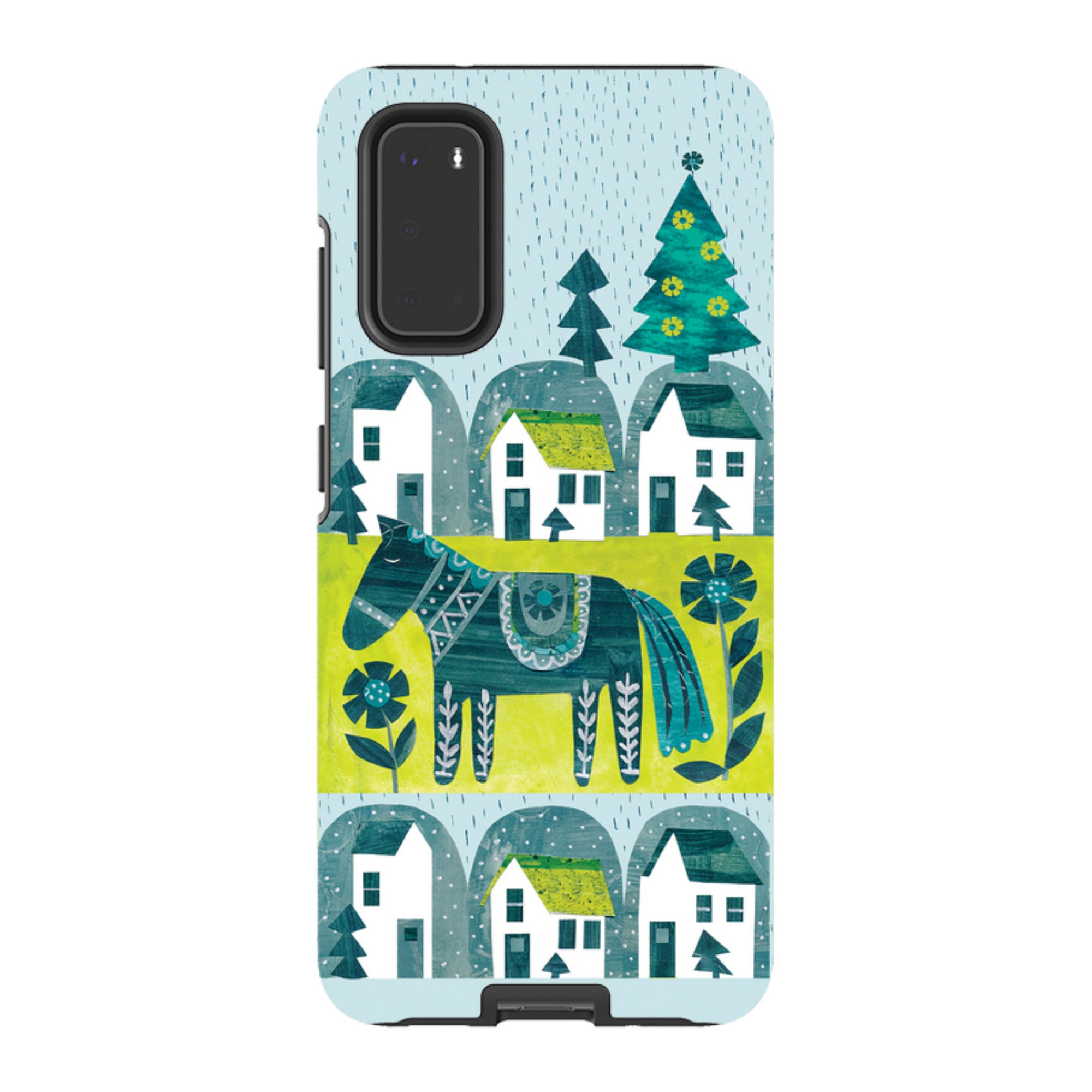 Samsung Tough Case - Winter Dala Horse By Tracey English