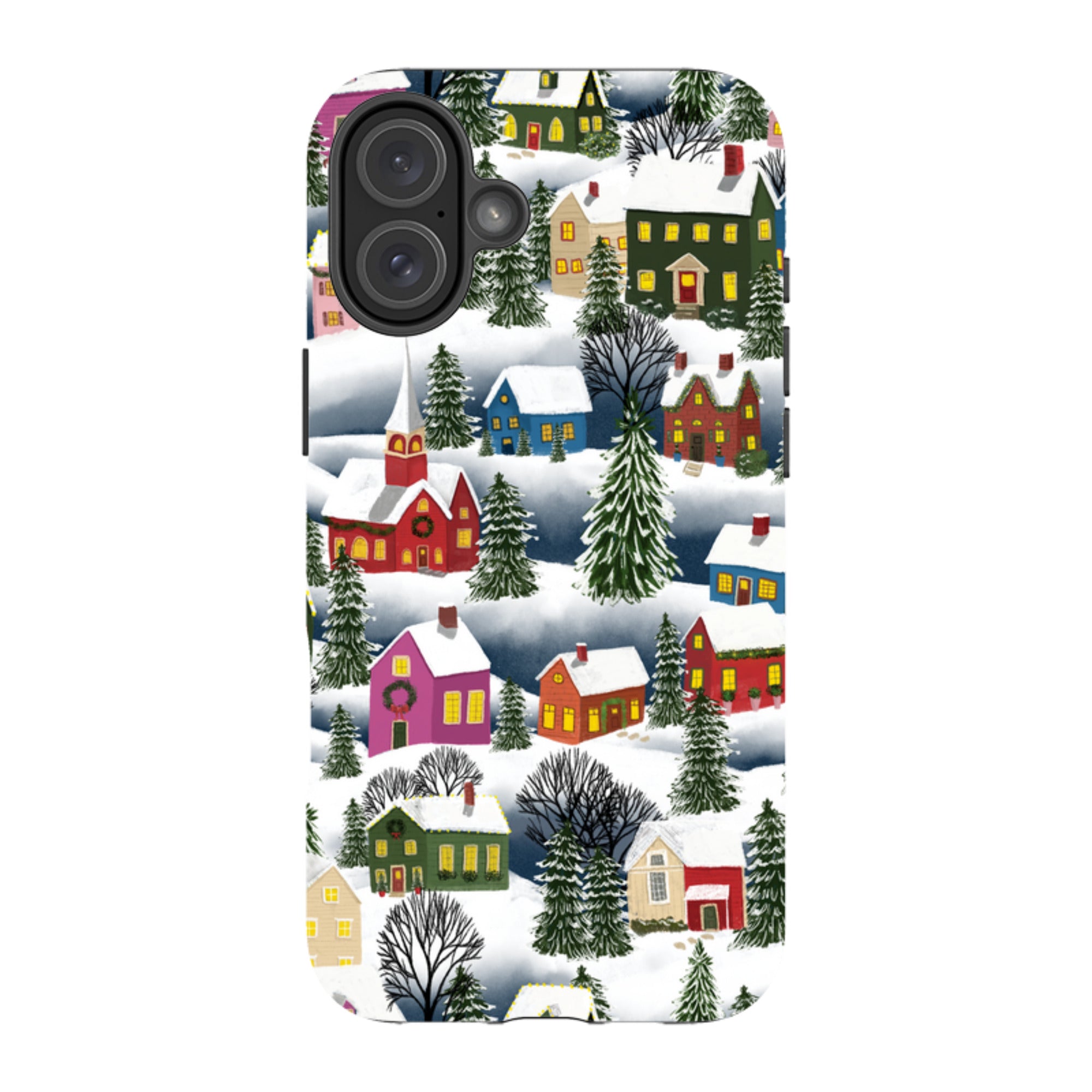 iPhone MagSafe Tough Case - Advent Street Town By Abby Jacobs