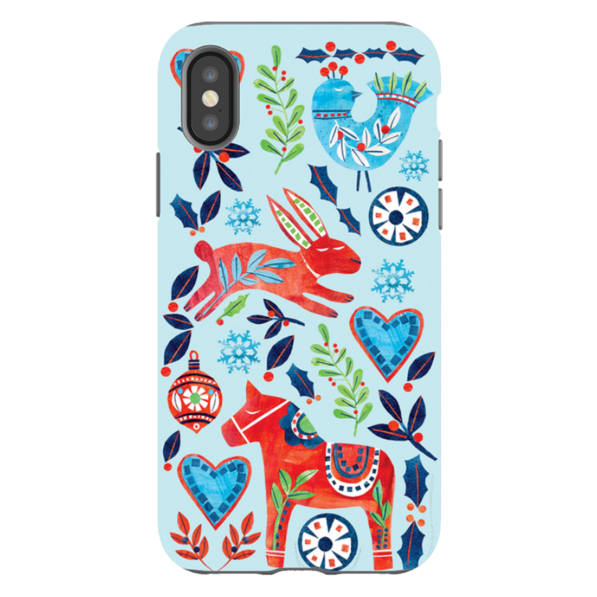 iPhone Tough Case - Scandi Holidays By Tracey English